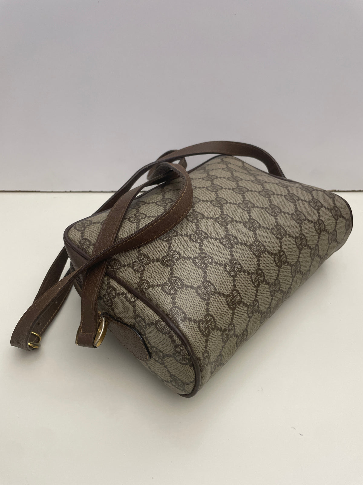 Gucci - Ophidia Camera Bag Piccola Postina a Tracolla “GG” Supreme Beige Anni '90