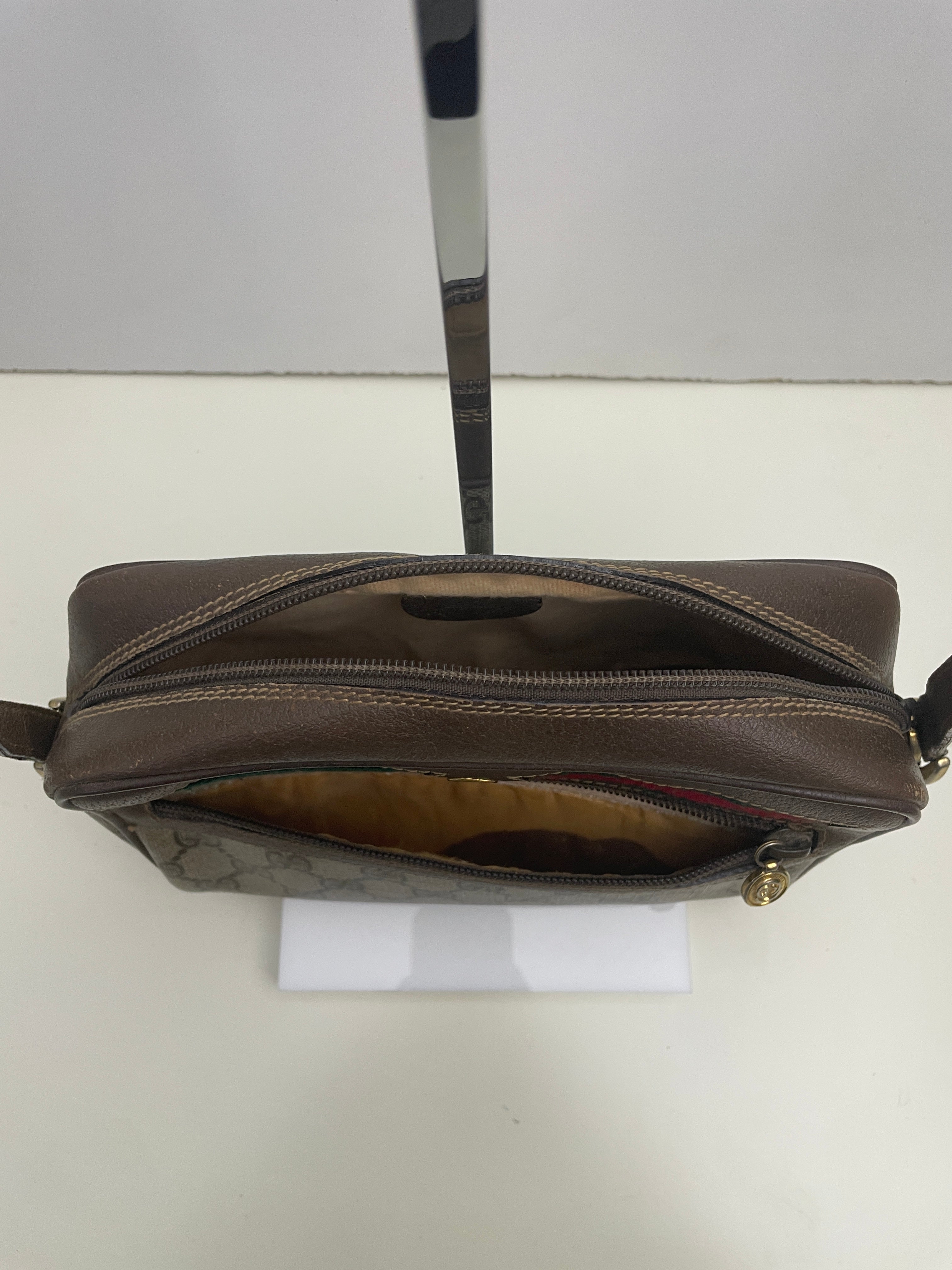 Gucci - Ophidia Camera Bag Piccola Postina a Tracolla “GG” Supreme Beige Anni '90