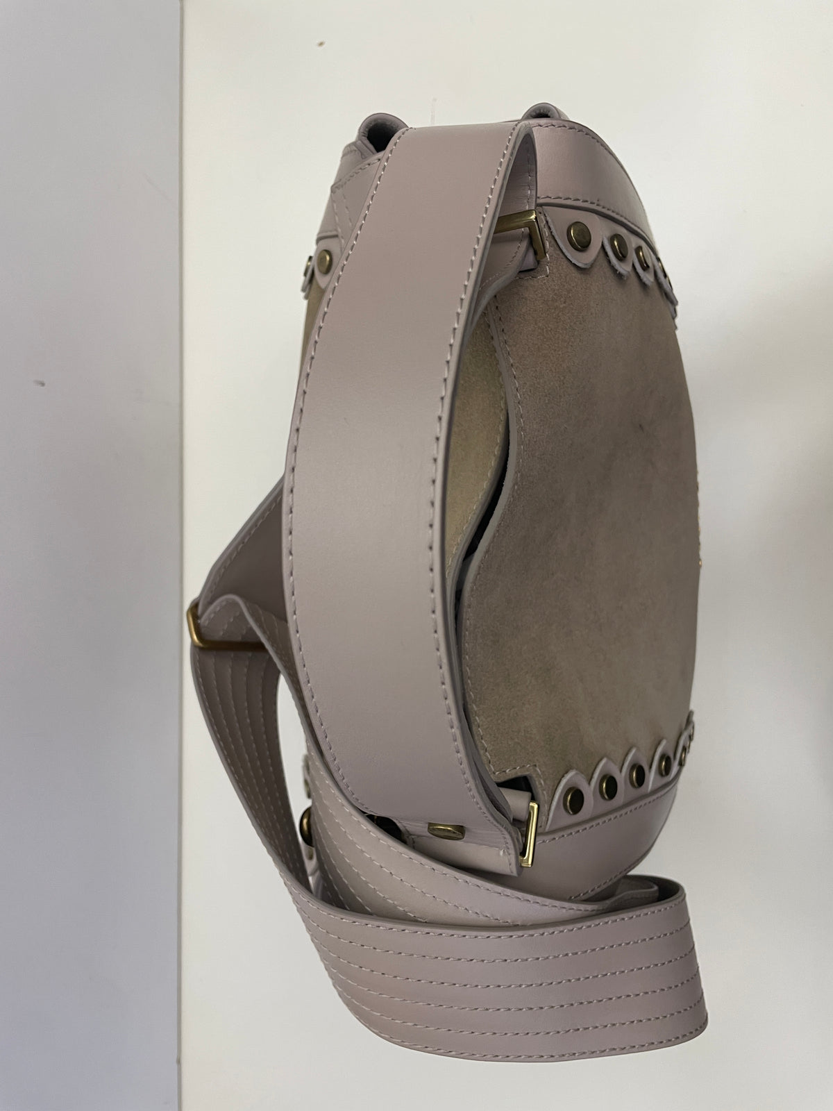 Orciani - Sveva Media In Pelle E Suede Beige