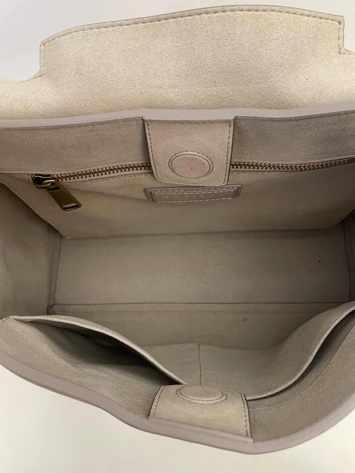 Orciani - Sveva Media In Pelle E Suede Beige