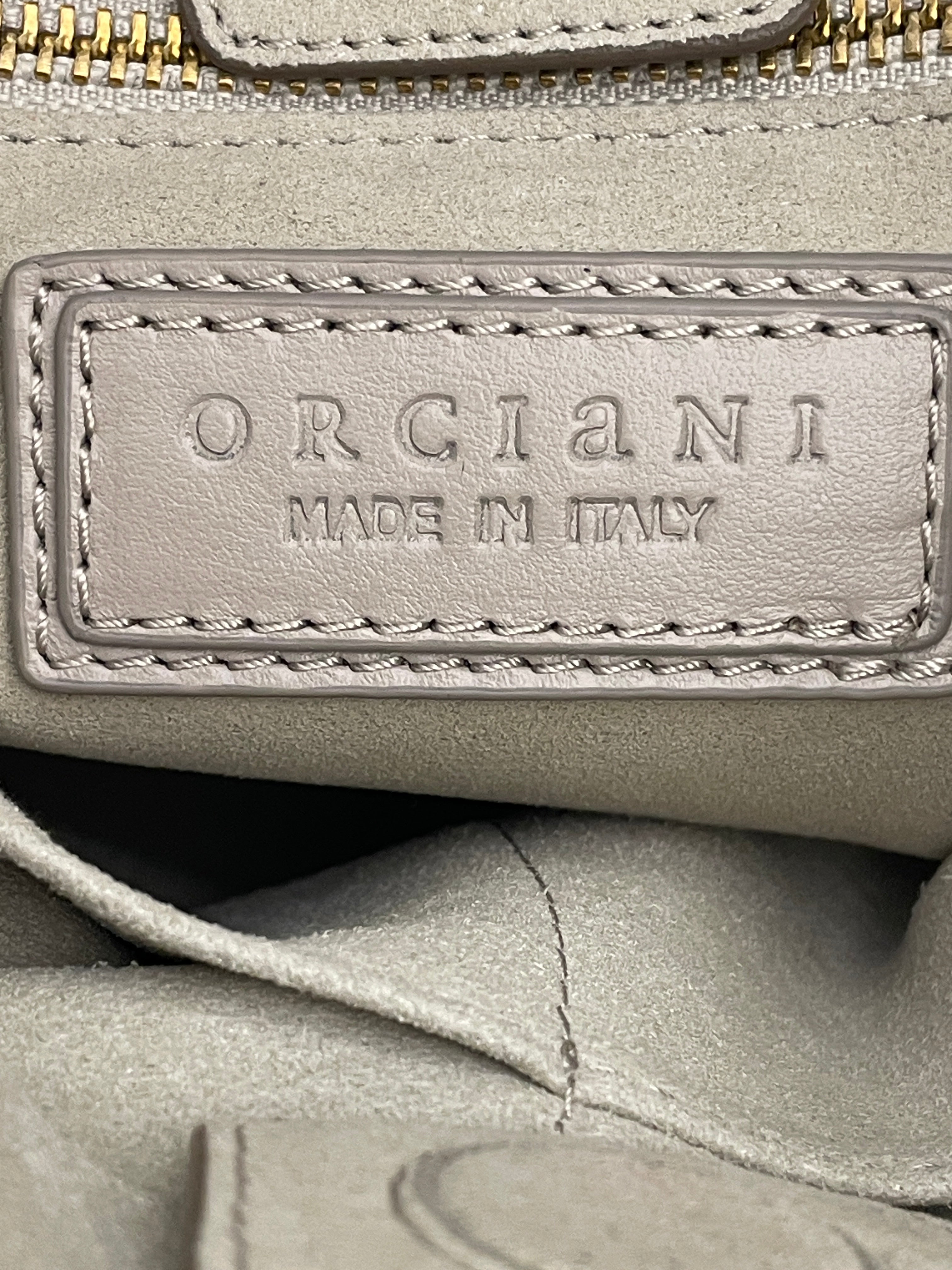 Orciani - Sveva Media In Pelle E Suede Beige