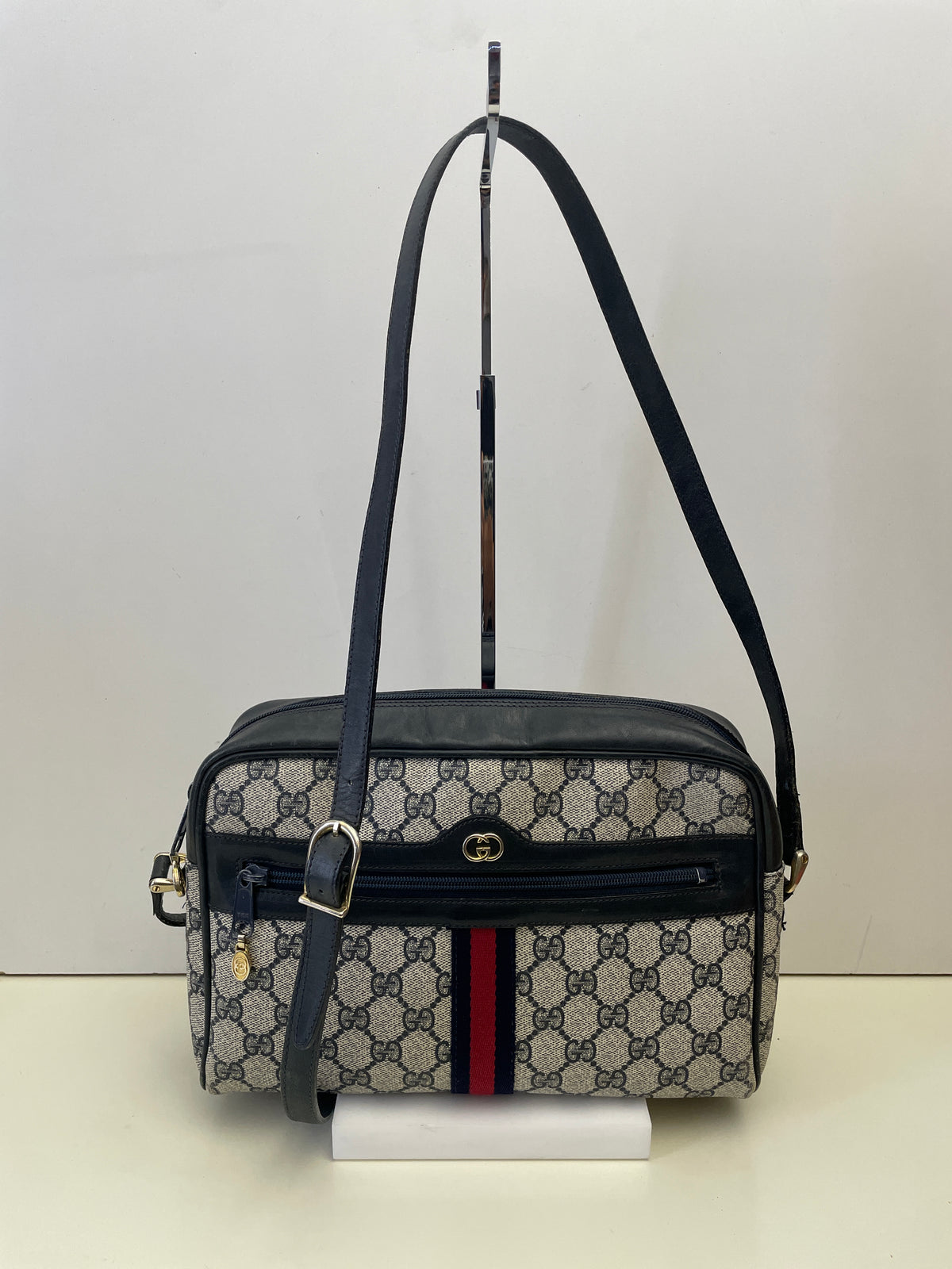 Gucci - Ophidia Camera Bag Postina Blu a Tracolla Vintage