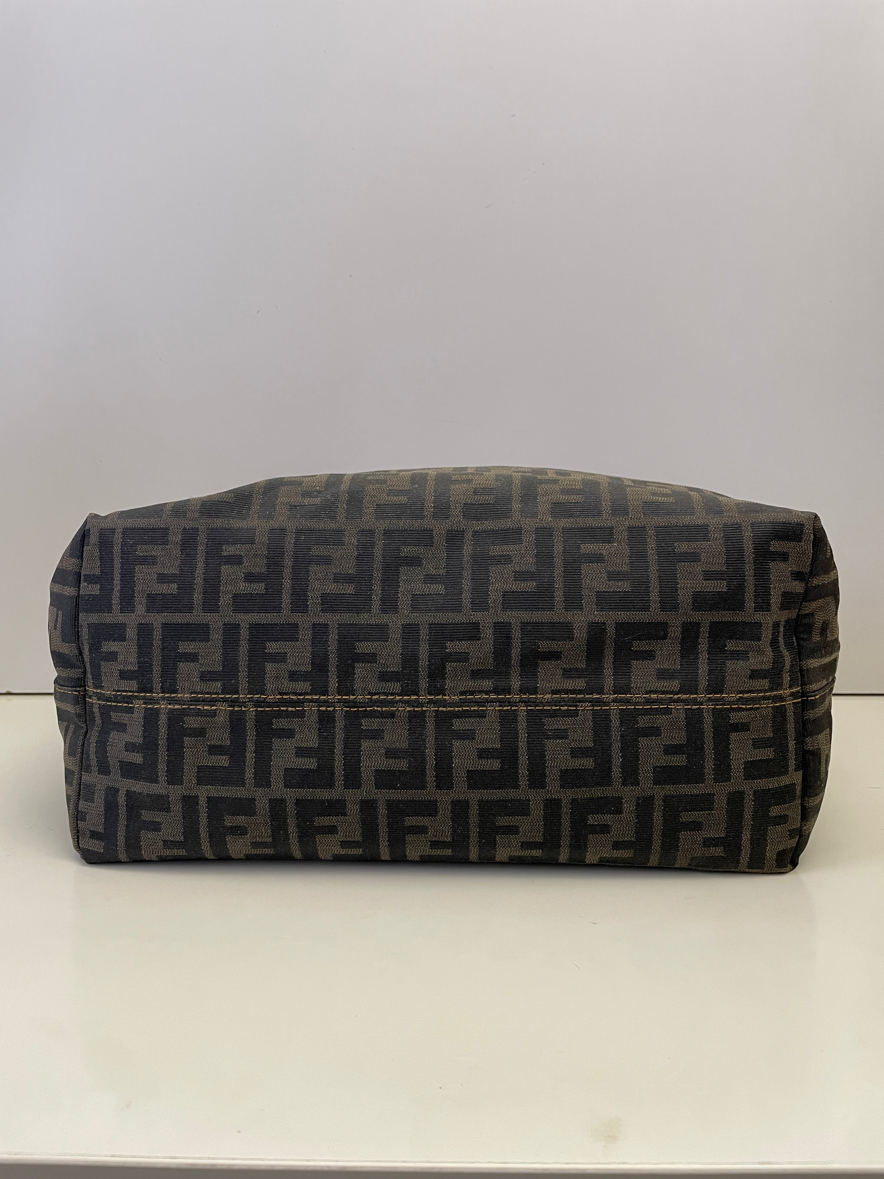 Fendi – Tote Roll Bag Tote “Zucca” Con Interno Viola