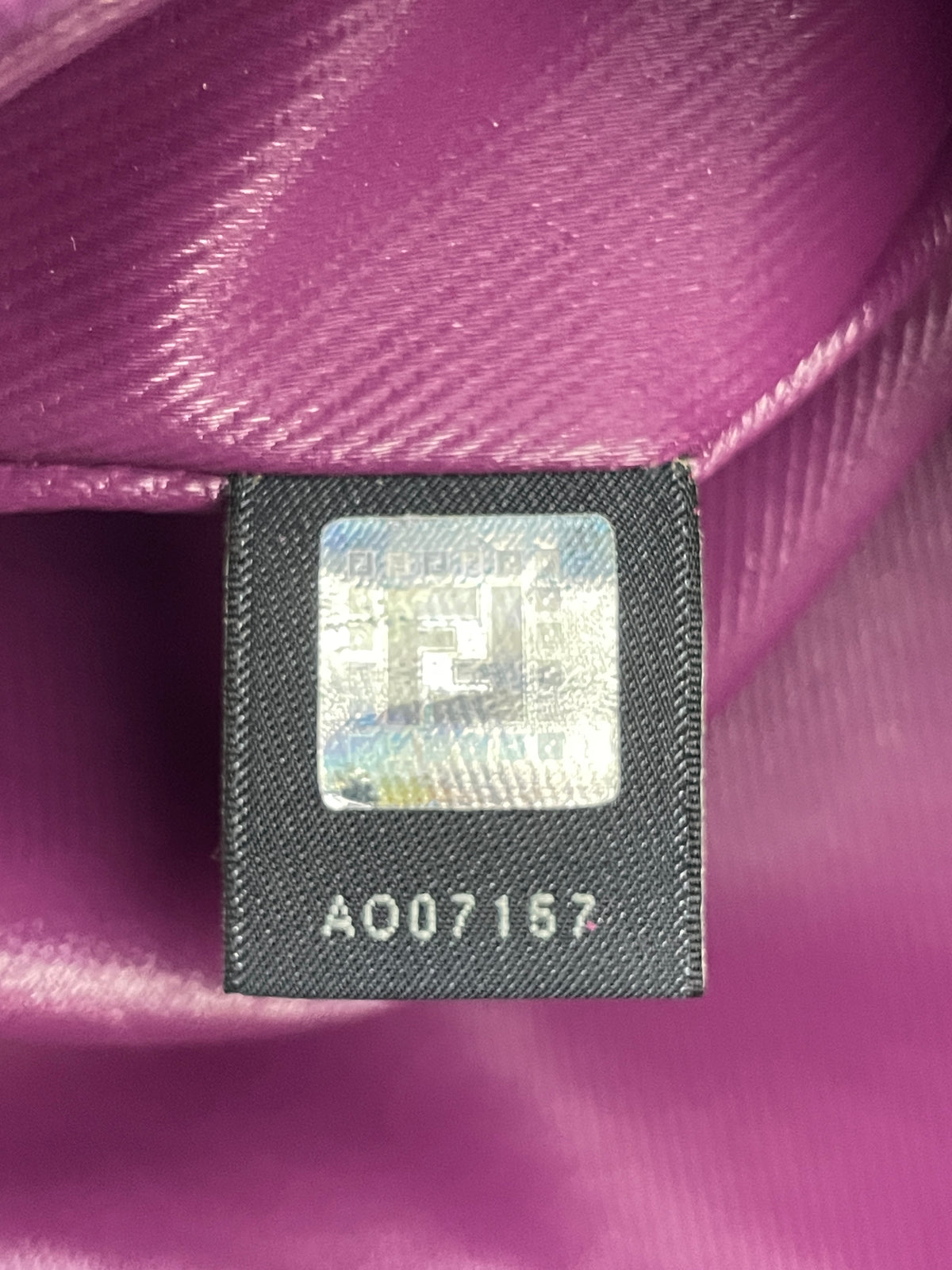 Fendi – Tote Roll Bag Tote “Zucca” Con Interno Viola