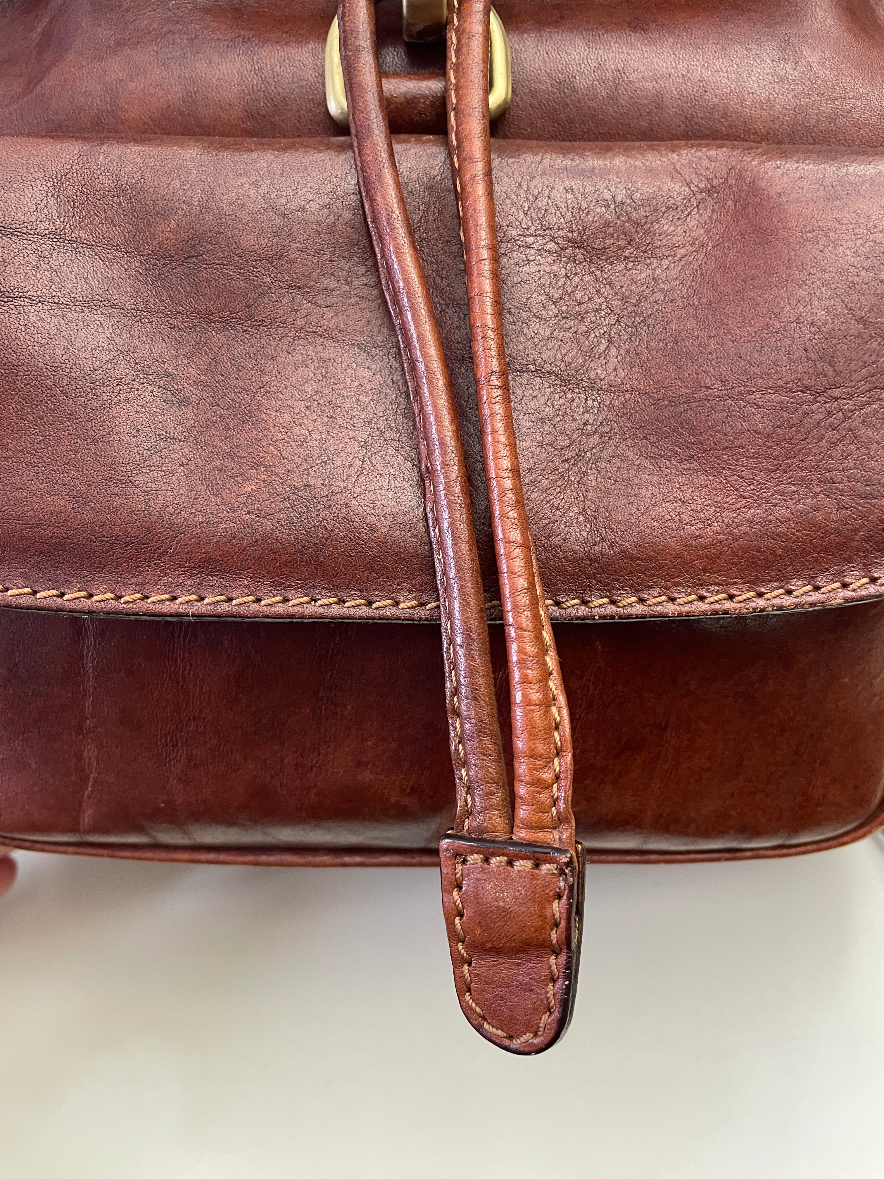 The Bridge – Zaino Con Due Tasche Linea Story Pelle Marrone Misura Grande