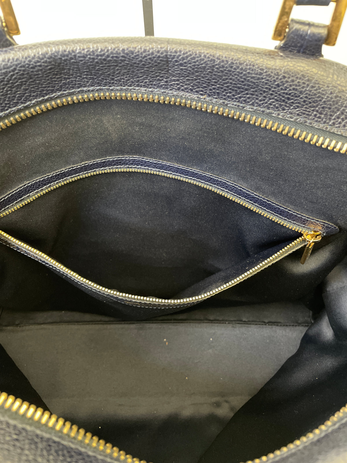 Tod's - Shopper In Pelle Blu e Suede Nero
