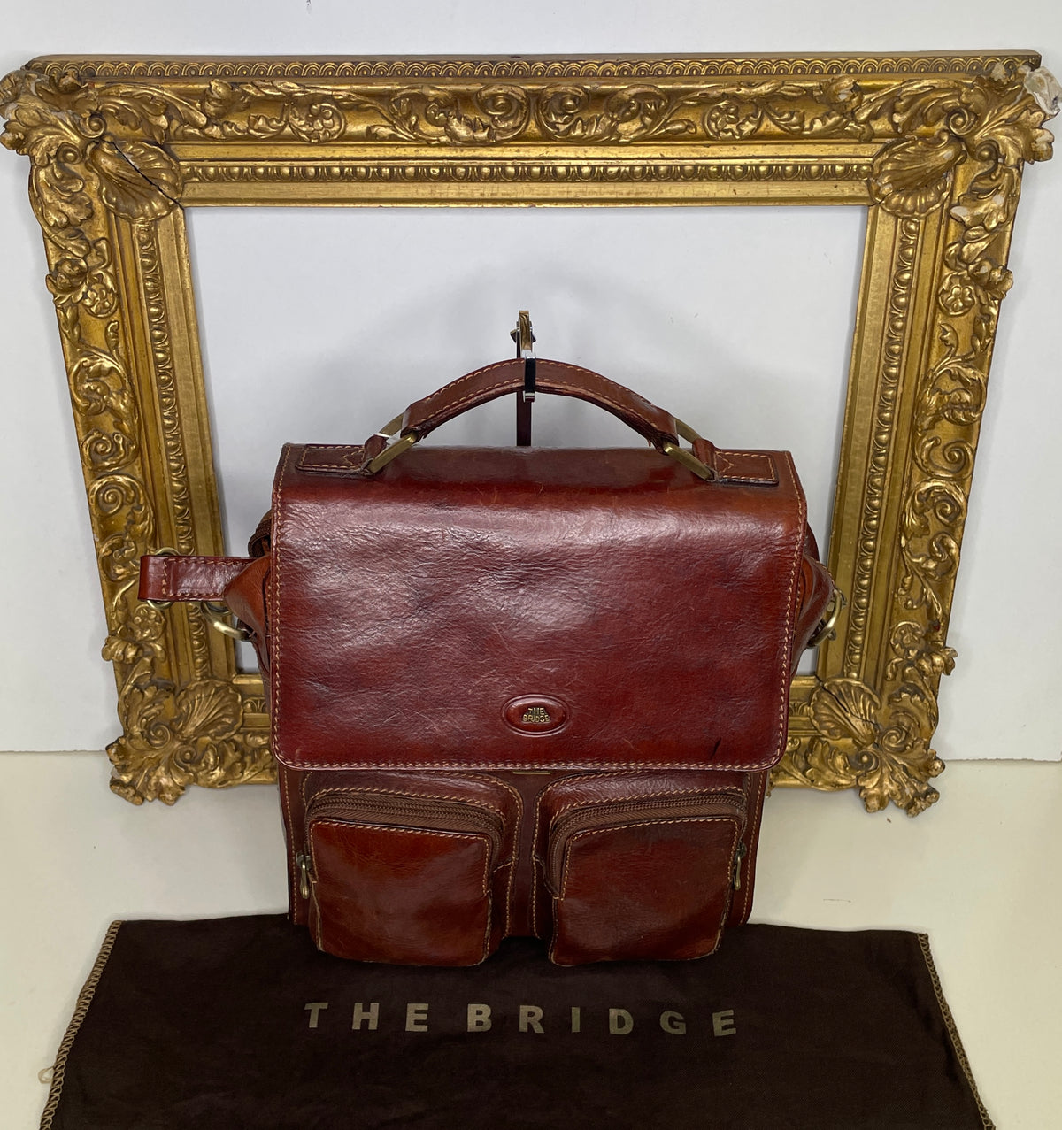 The Bridge Borsello Story Marrone 2 tasche davanti