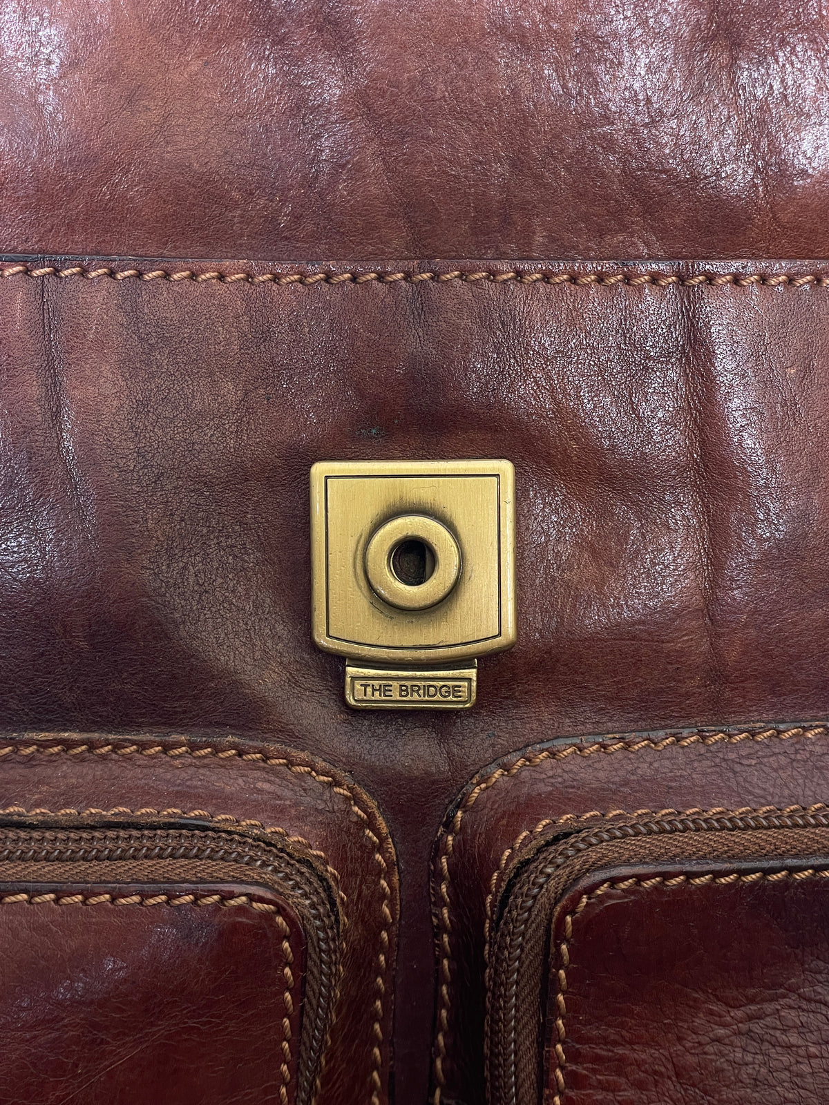 The Bridge Borsello Story Marrone 2 tasche davanti