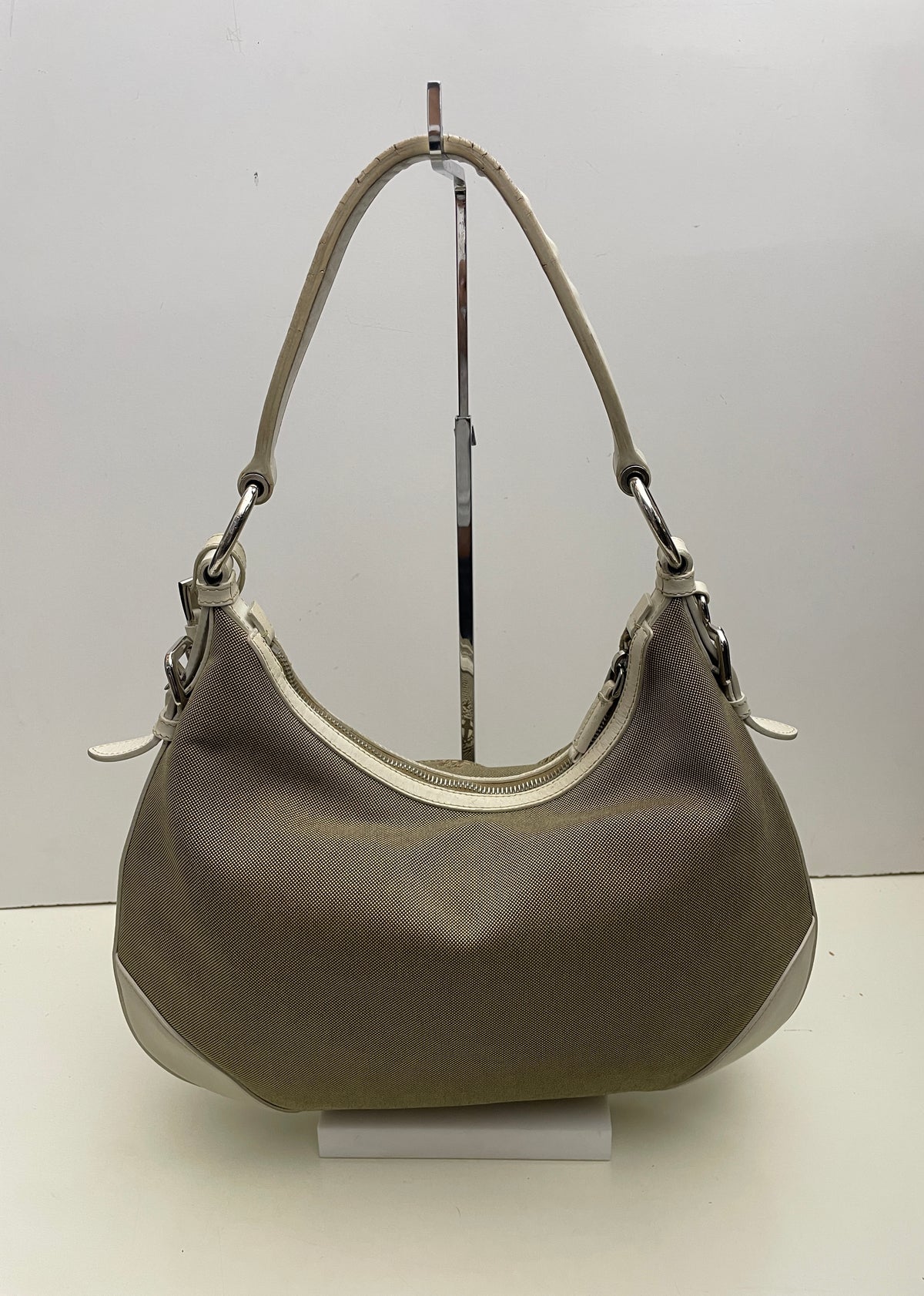 Prada - Hobo Logo Jacquard Beige e Avorio