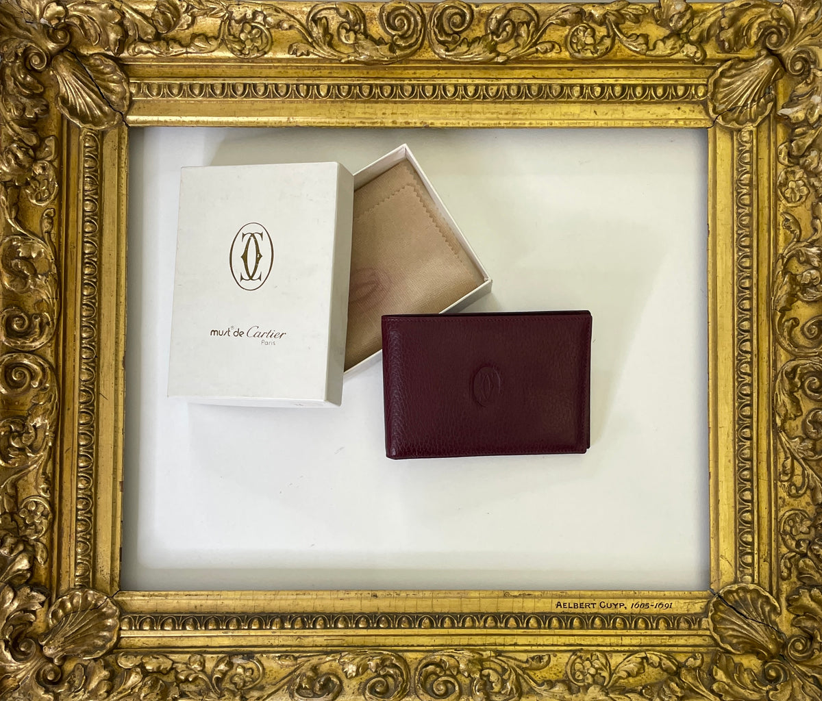 Cartier Portafoglio Uomo Classsico pelle mart. Full Set Nuovo