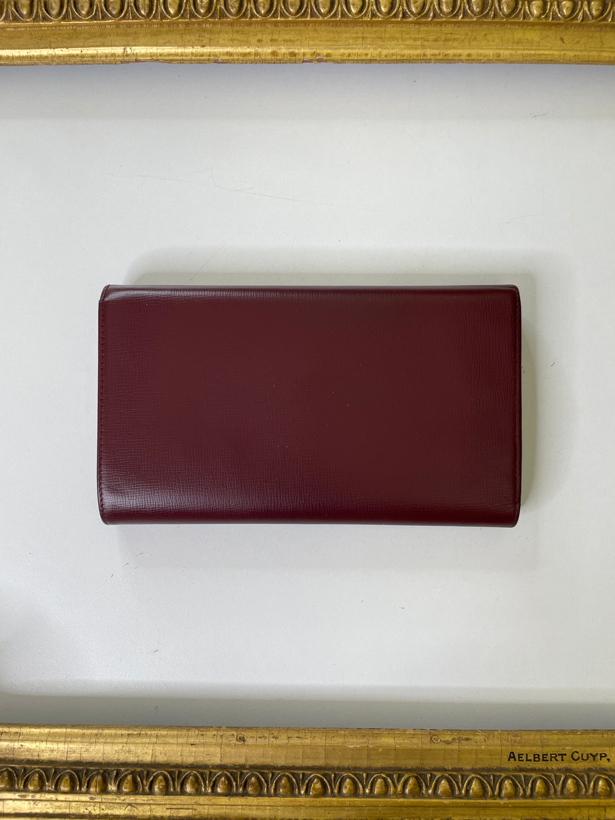 Cartier Portafoglio Grande Donna Pelle bordò Nuovo Full Set