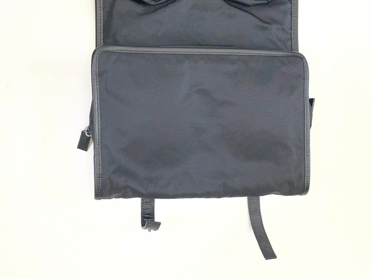 Prada Beauty Case Richiudibile Nylon Nero (tiralampo)