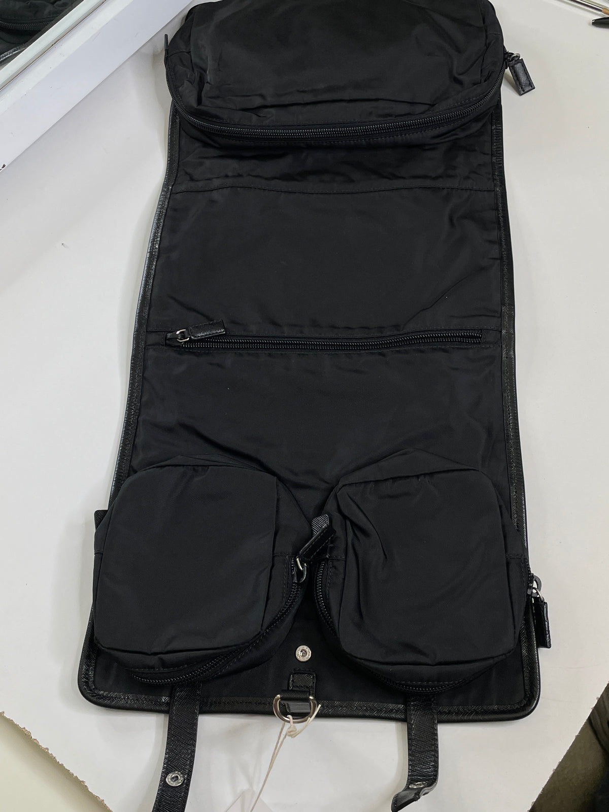 Prada Beauty Case Richiudibile Nylon Nero (tiralampo)