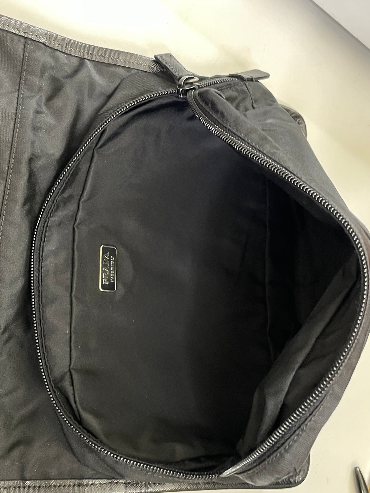 Prada Beauty Case Richiudibile Nylon Nero (tiralampo)