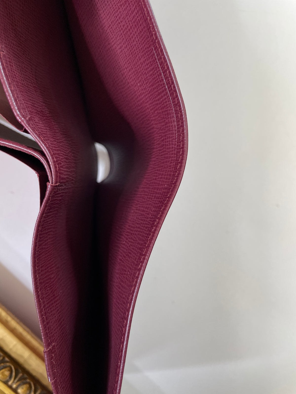 Cartier Portafoglio Uomo + Portassegni in Pelle Bordeaux Full Set