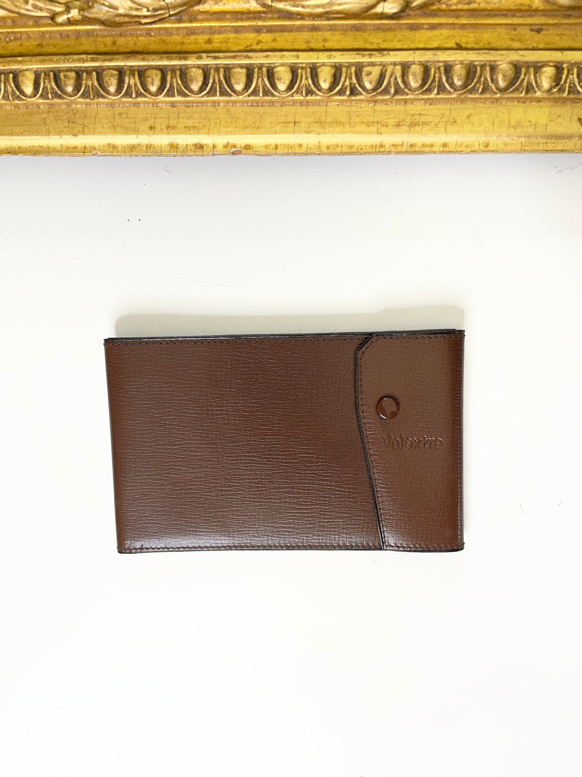 Valextra Porta Assegni + Carte Orizzontale Pelle Marrone