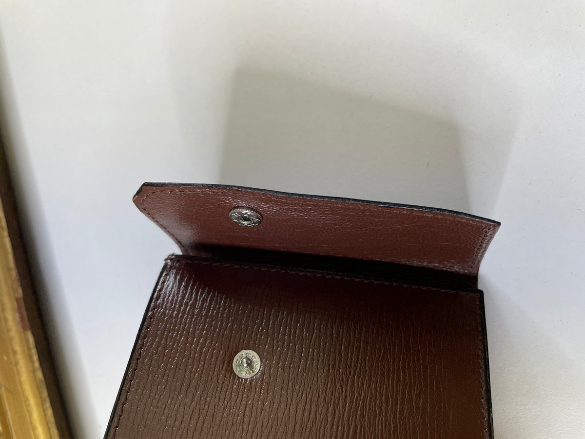 Valextra Porta Assegni + Carte Orizzontale Pelle Marrone