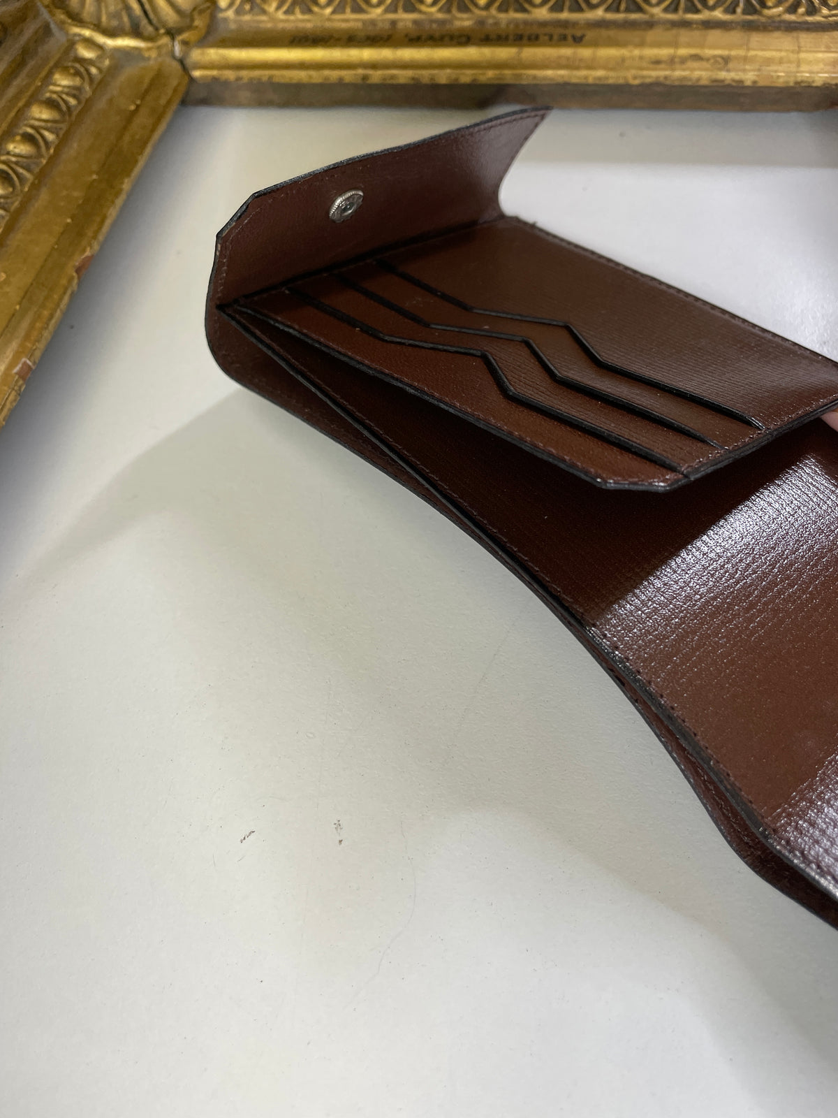 Valextra Porta Assegni + Carte Orizzontale Pelle Marrone