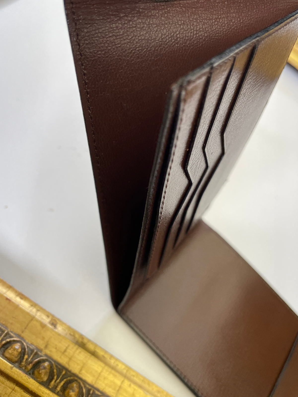 Valextra Porta Assegni + Carte Orizzontale Pelle Marrone