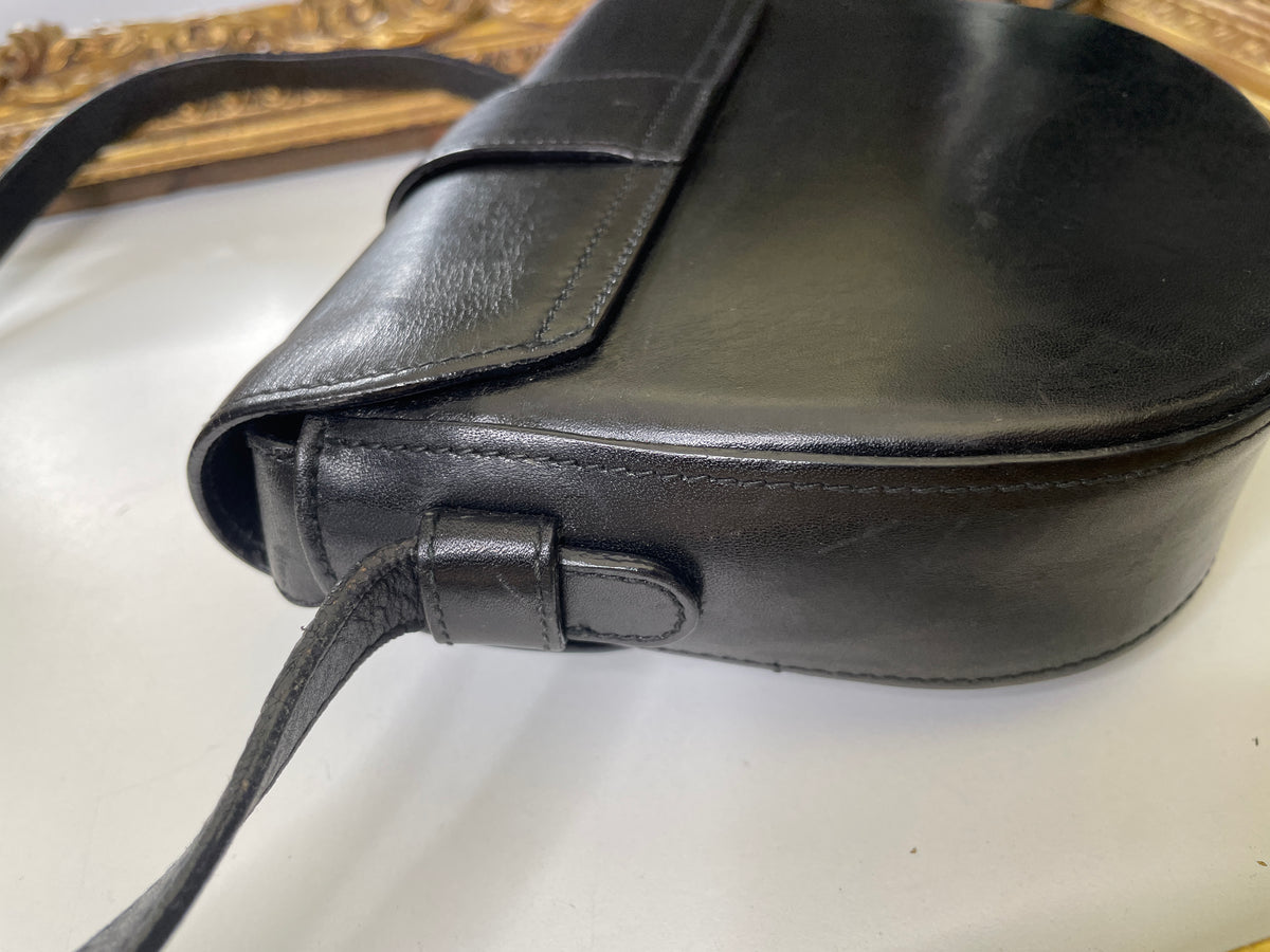 Bally Tracollina Woc Vintage Cuio Nera