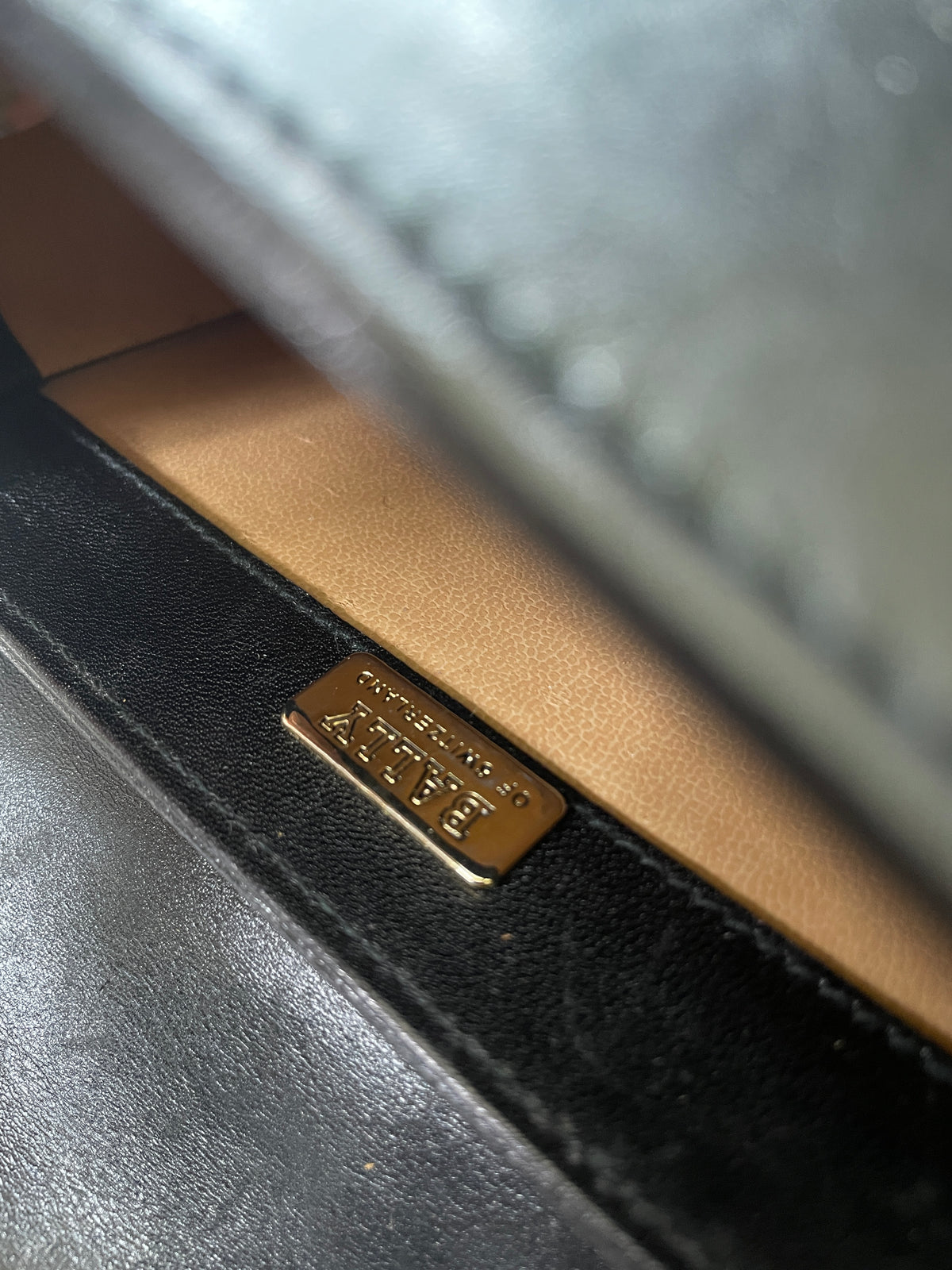 Bally Tracollina Woc Vintage Cuio Nera