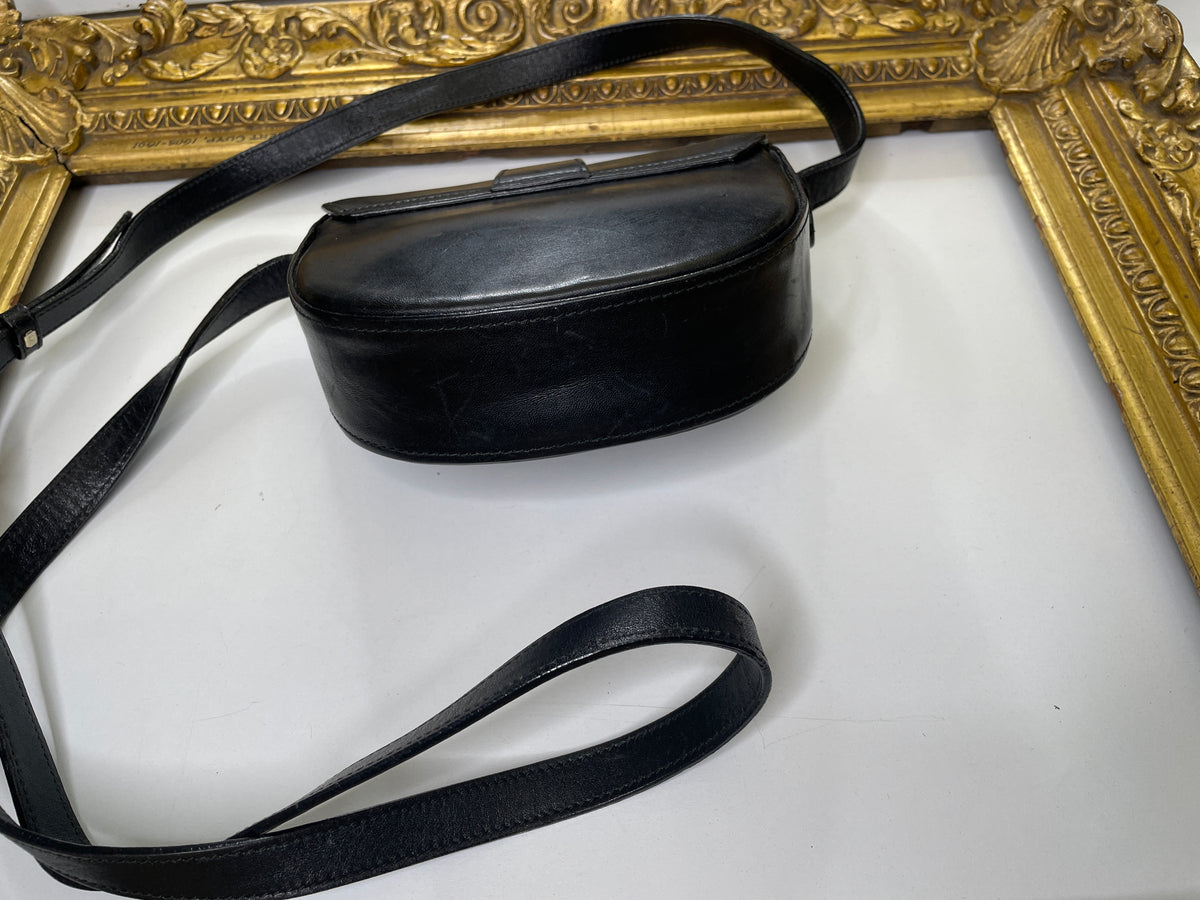 Bally Tracollina Woc Vintage Cuio Nera