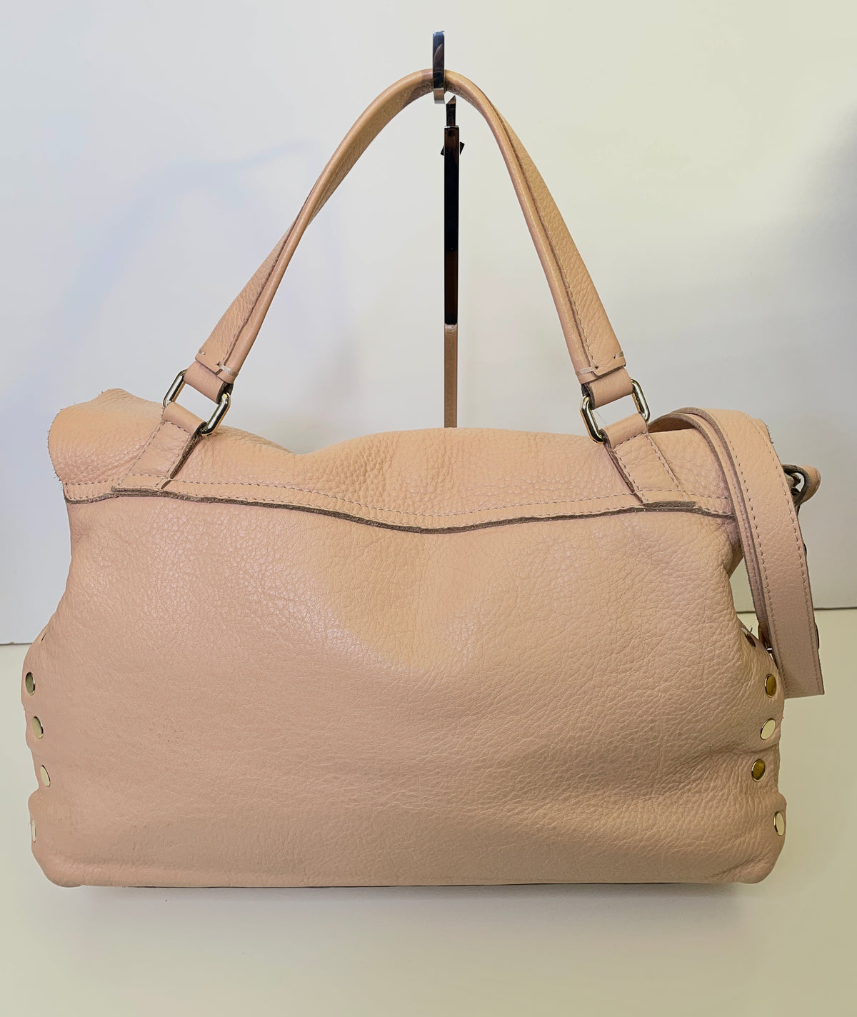 Zanellato - Postina Grande in Pelle Rosa/Nude con Tracolla