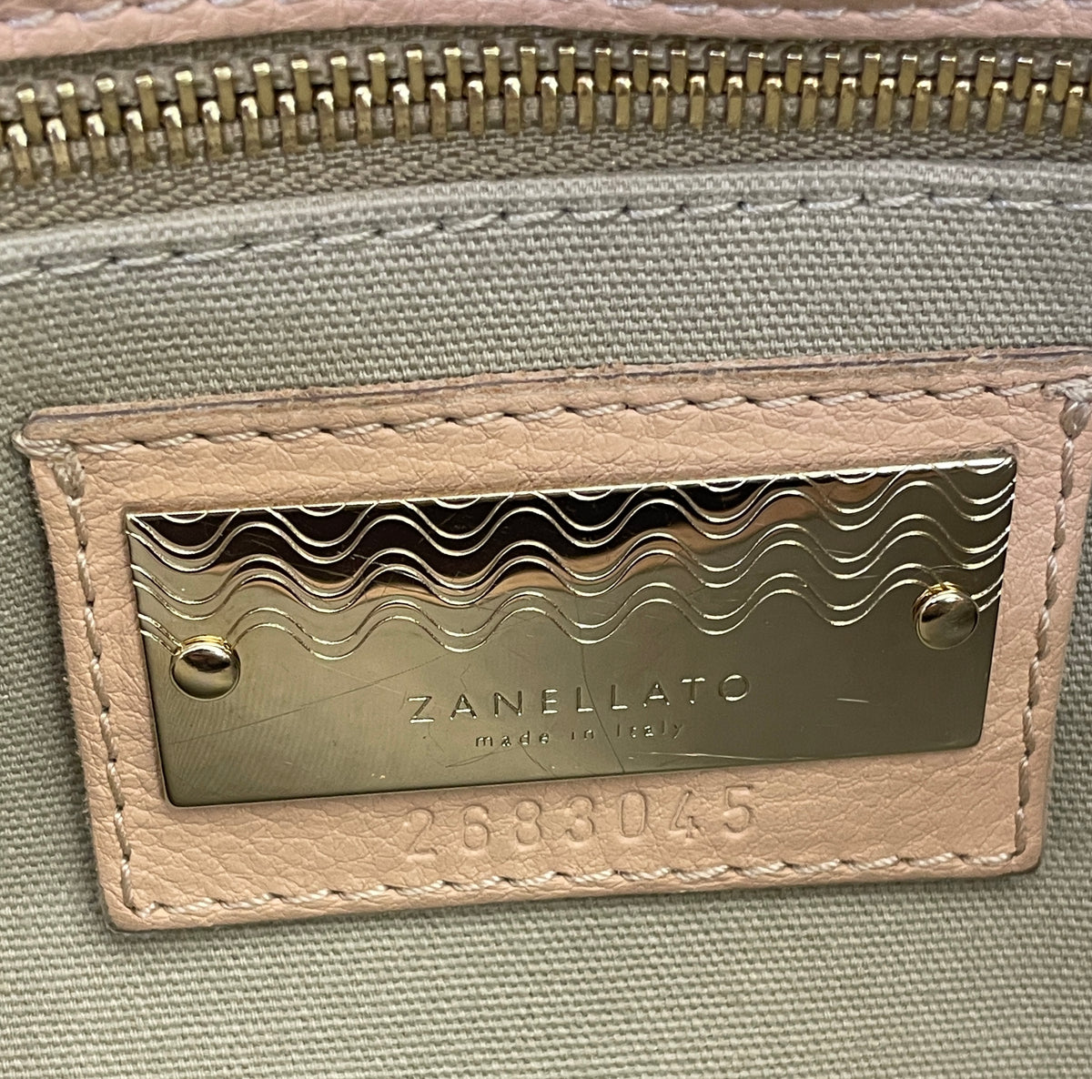 Zanellato - Postina Grande in Pelle Rosa/Nude con Tracolla