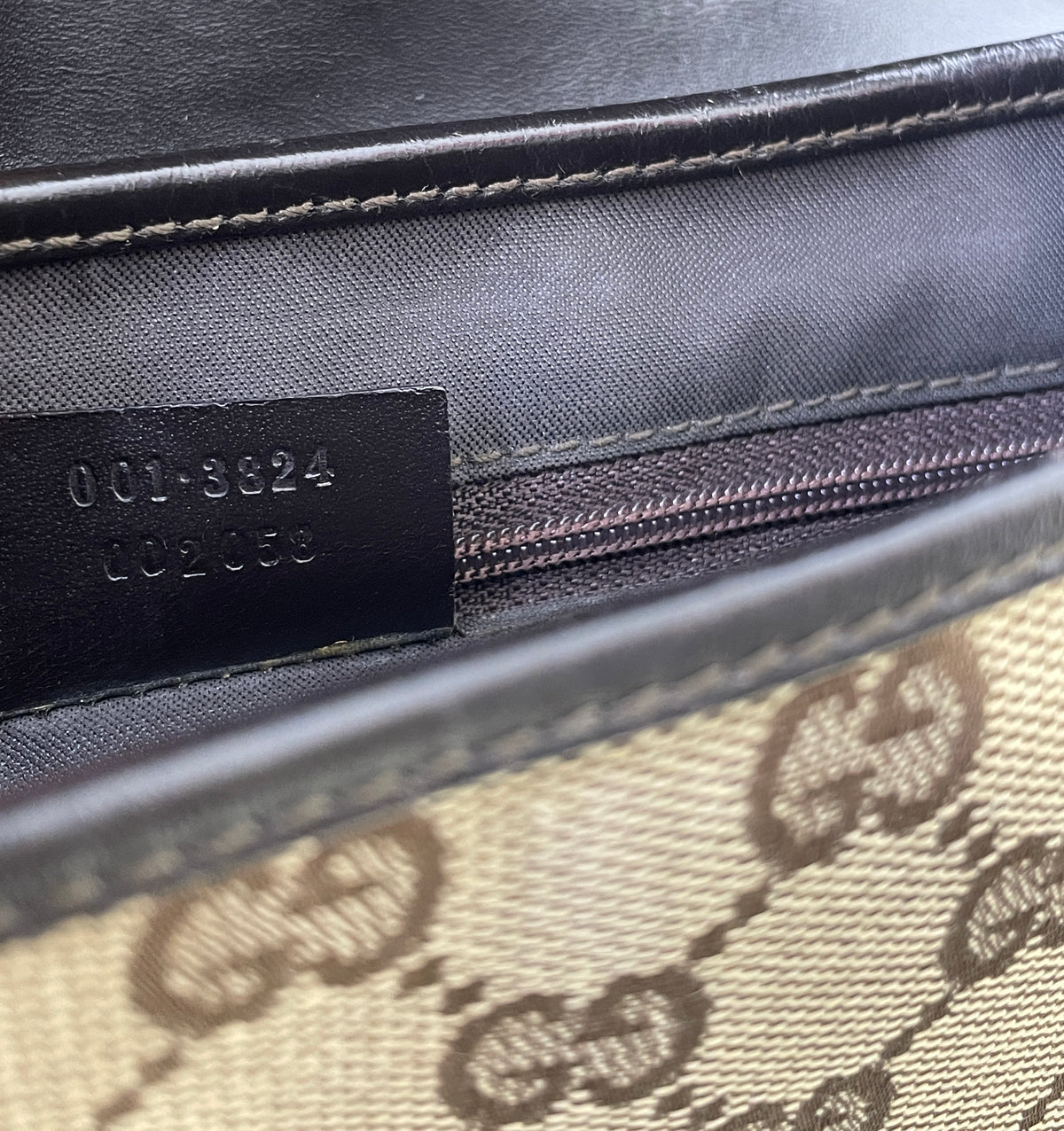 Gucci - Jackie Mini GG Beige con Pelle Marrone