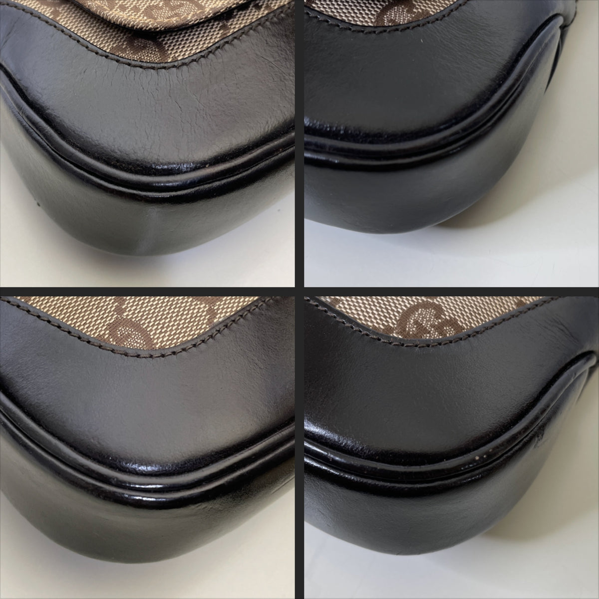 Gucci - Jackie Mini GG Beige con Pelle Marrone