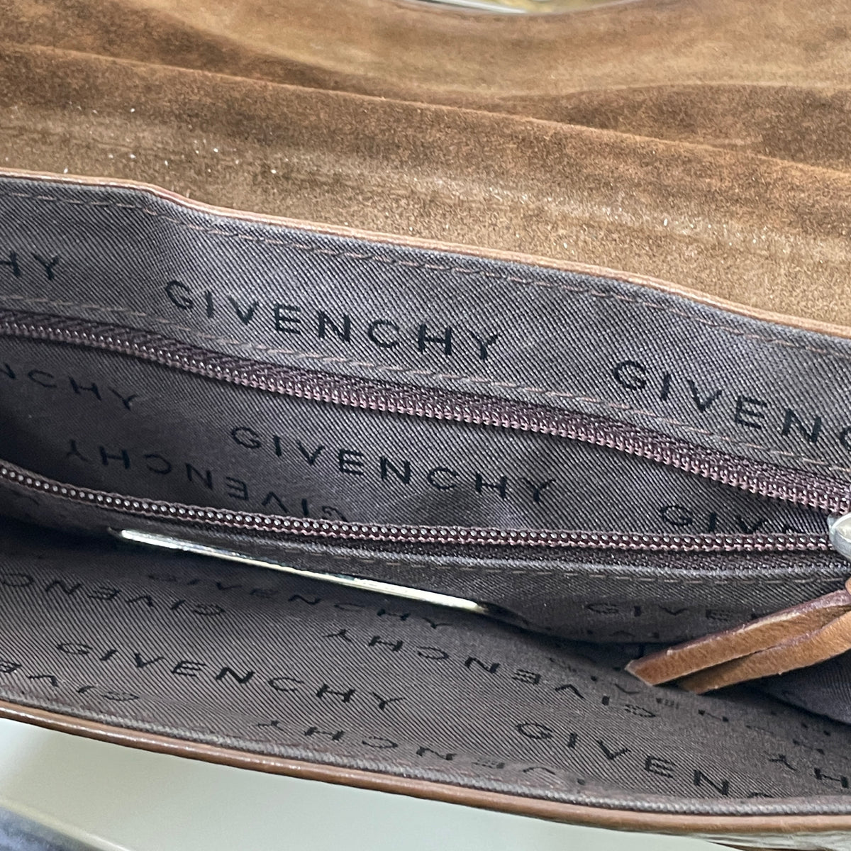 Givenchy Baguette Mini Bag 4D Pelle Marrone