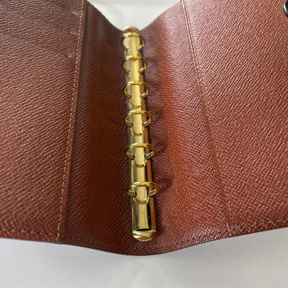 Louis Vuitton Vintage - Agenda in Pelle Monogramma e Pelle - Marrone