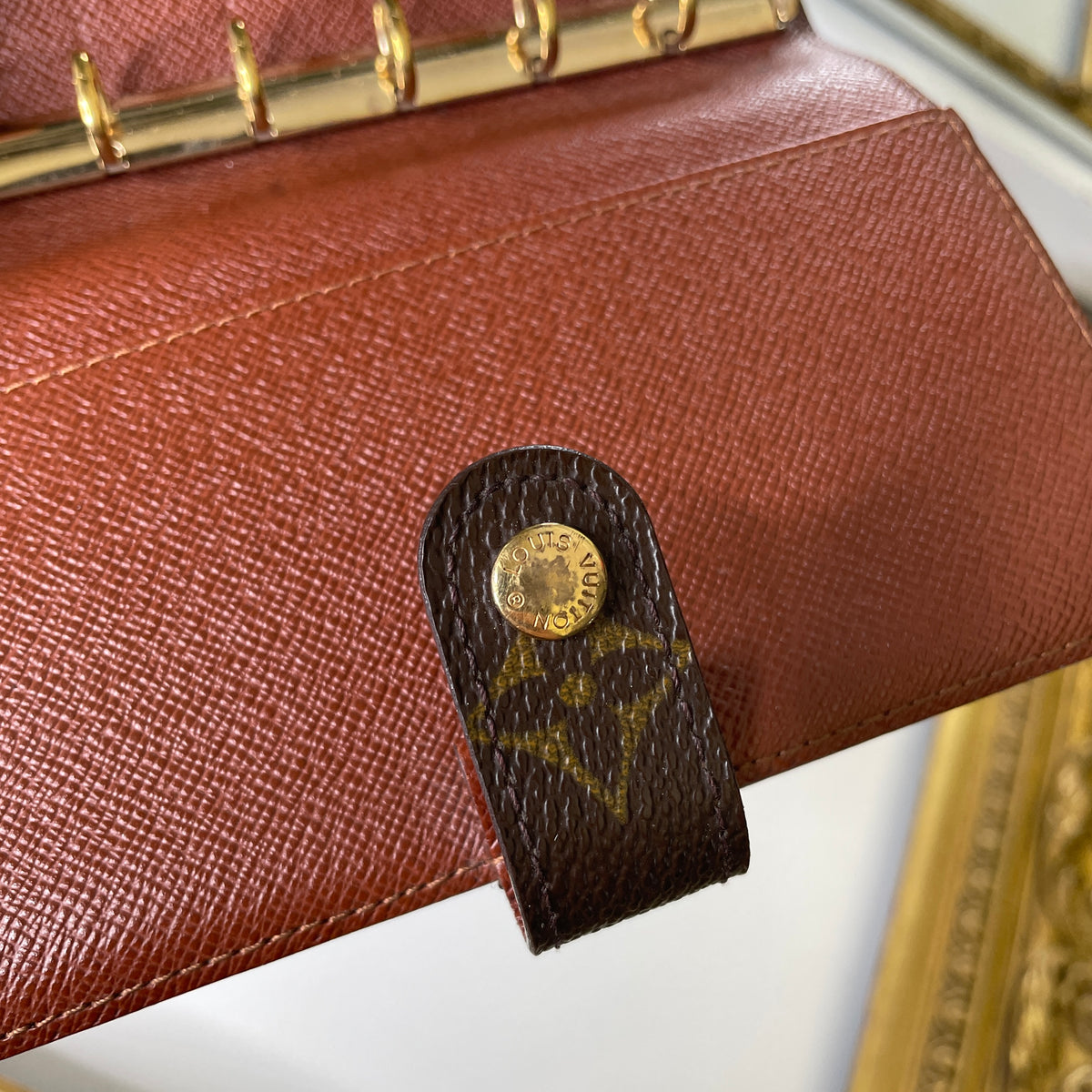 Louis Vuitton Vintage - Agenda in Pelle Monogramma e Pelle - Marrone