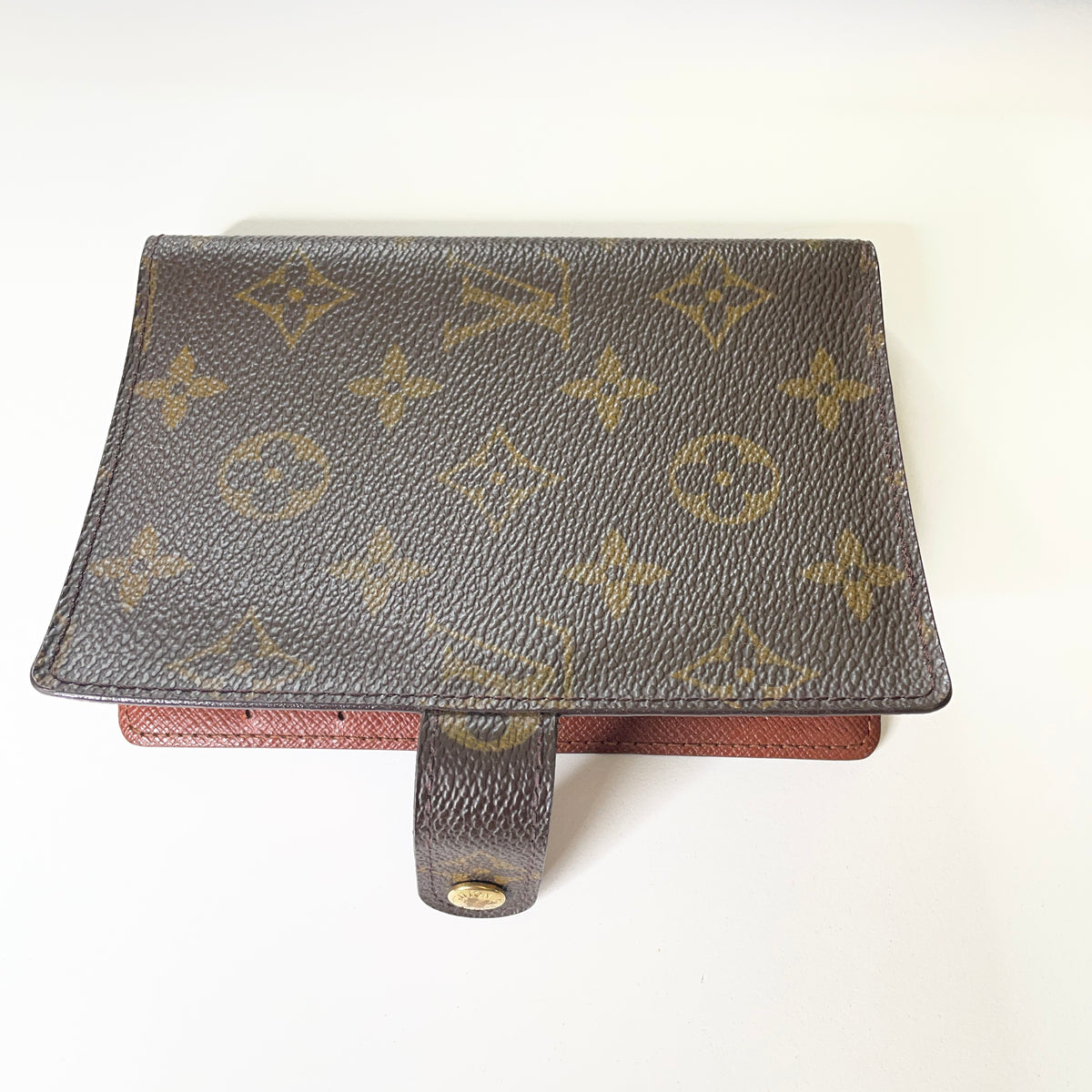 Louis Vuitton Vintage - Agenda in Pelle Monogramma e Pelle - Marrone