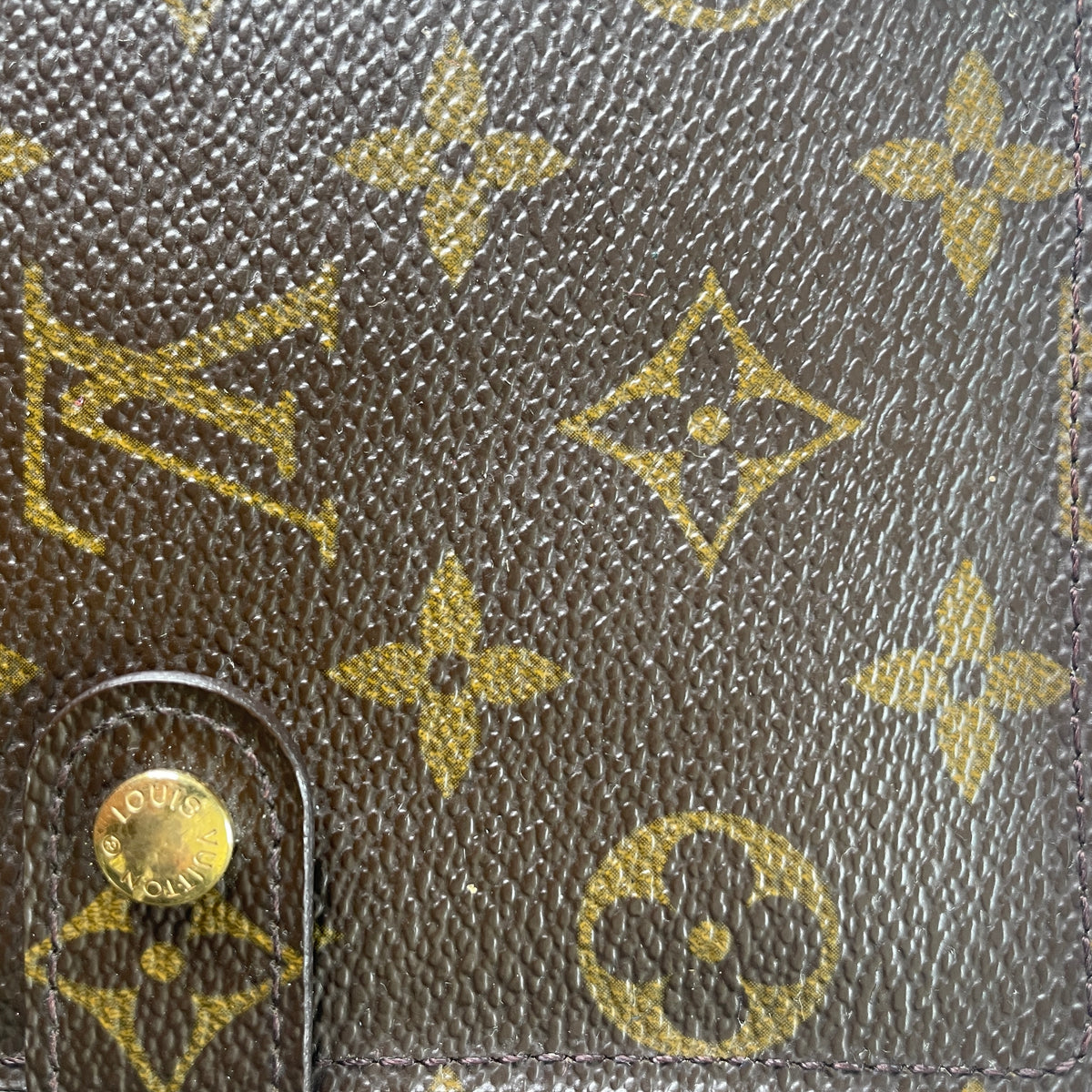 Louis Vuitton Vintage - Agenda in Pelle Monogramma e Pelle - Marrone