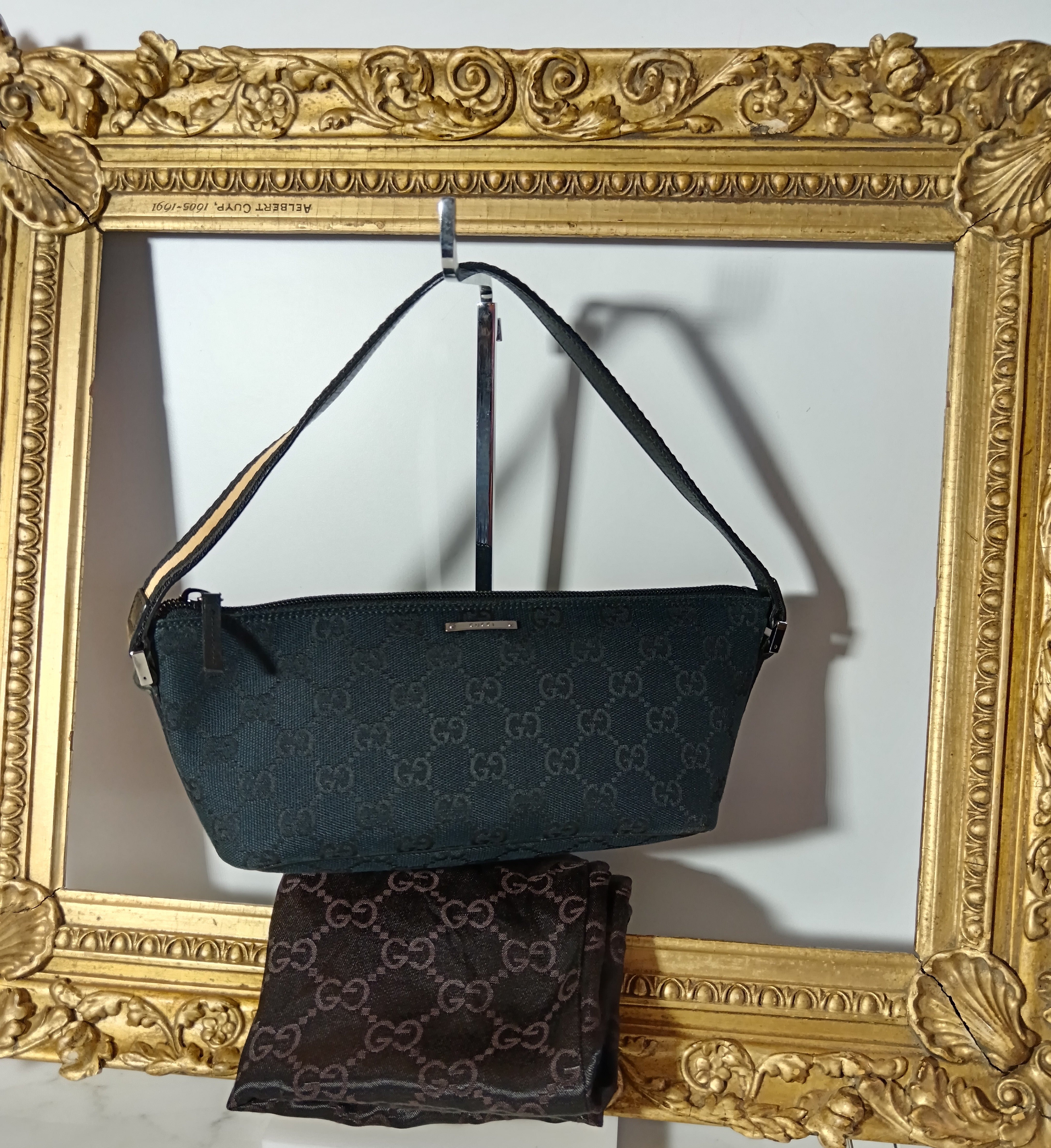 Gucci - Borsa Boat Tessuto Nero Gg Supreme