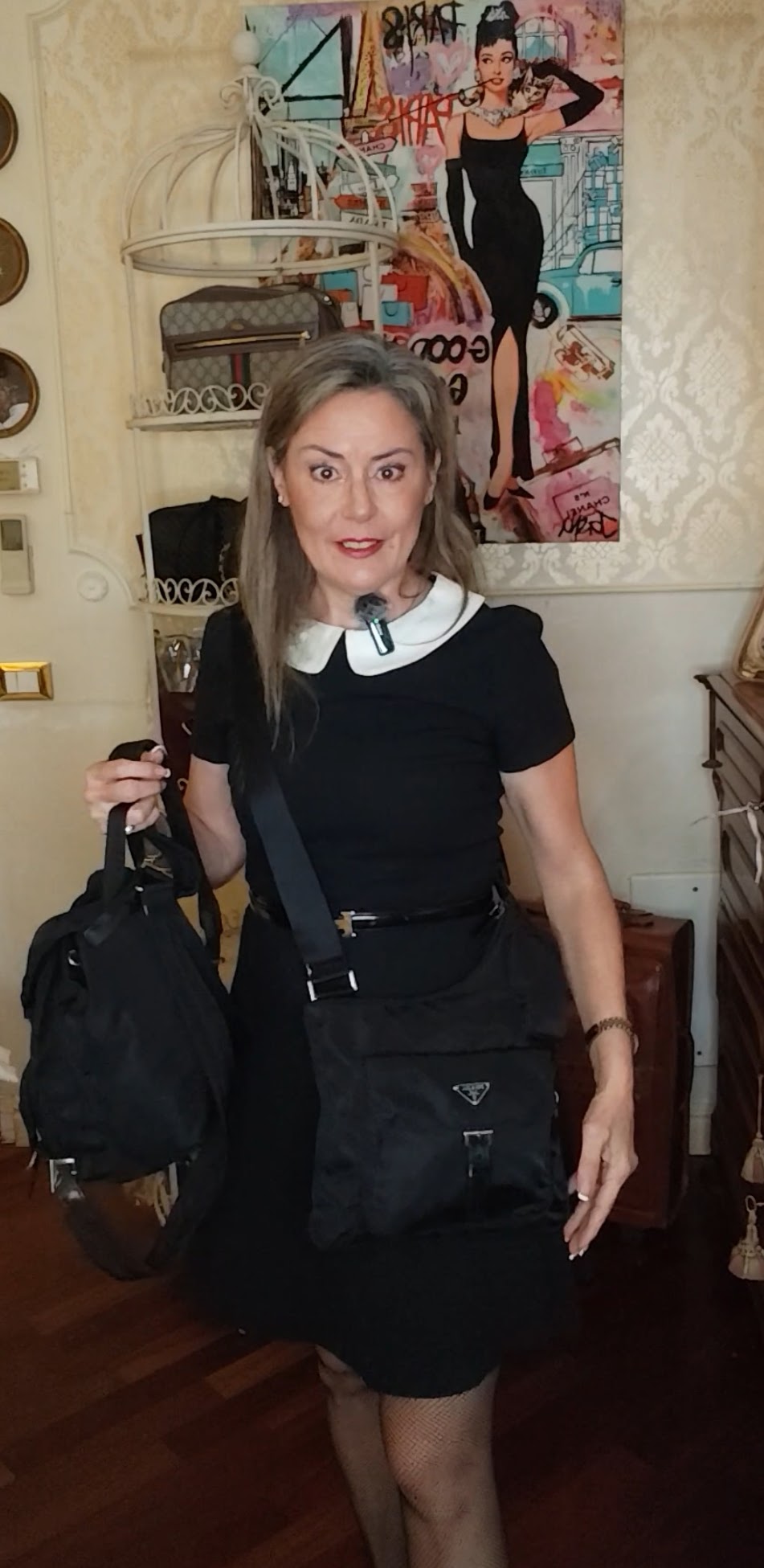 Prada - Borsa Borsello a Spalla o Tracolla Re-Nylon Nero