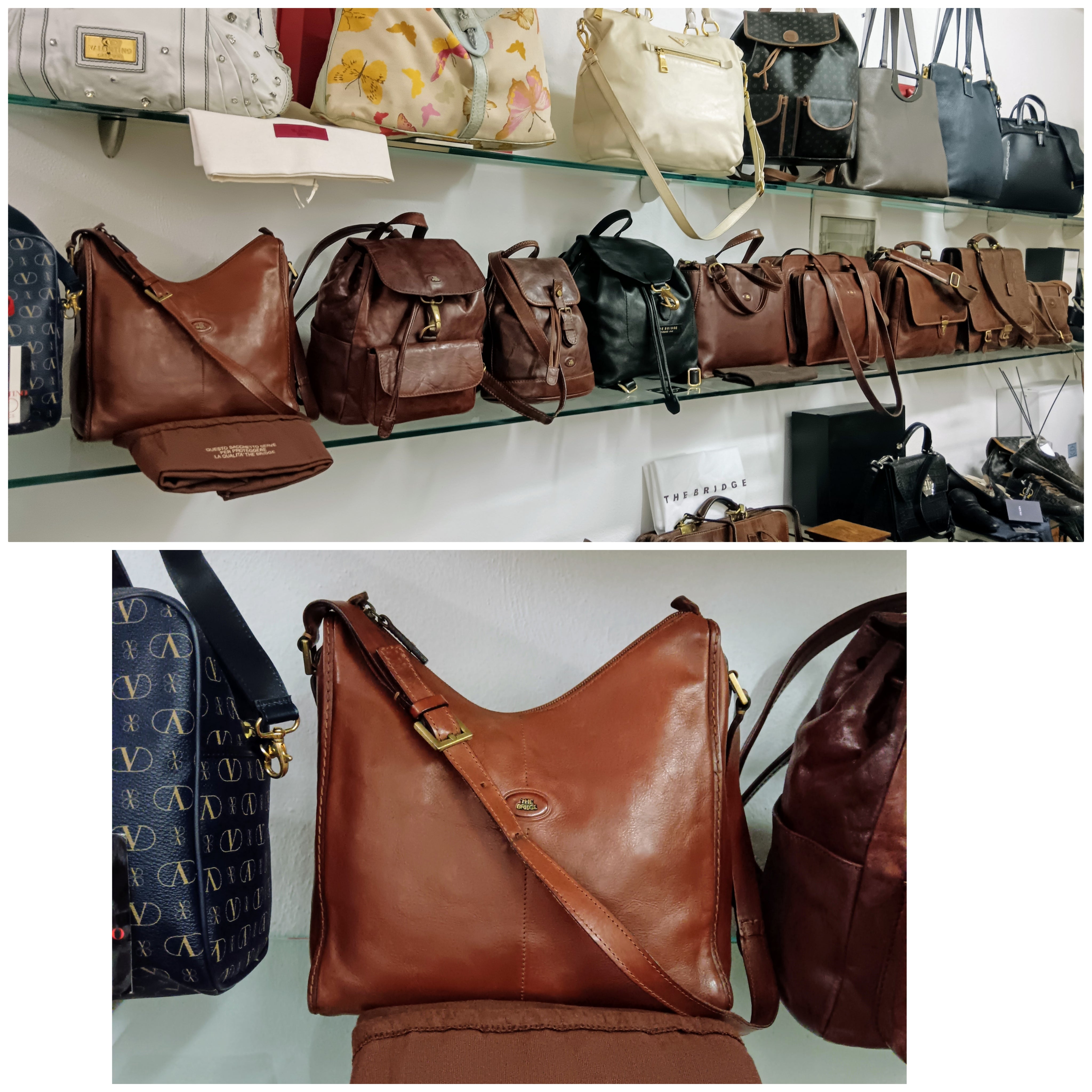 The Bridge – Tote Bag Hobo a Spalla Linea Story Pelle Marrone