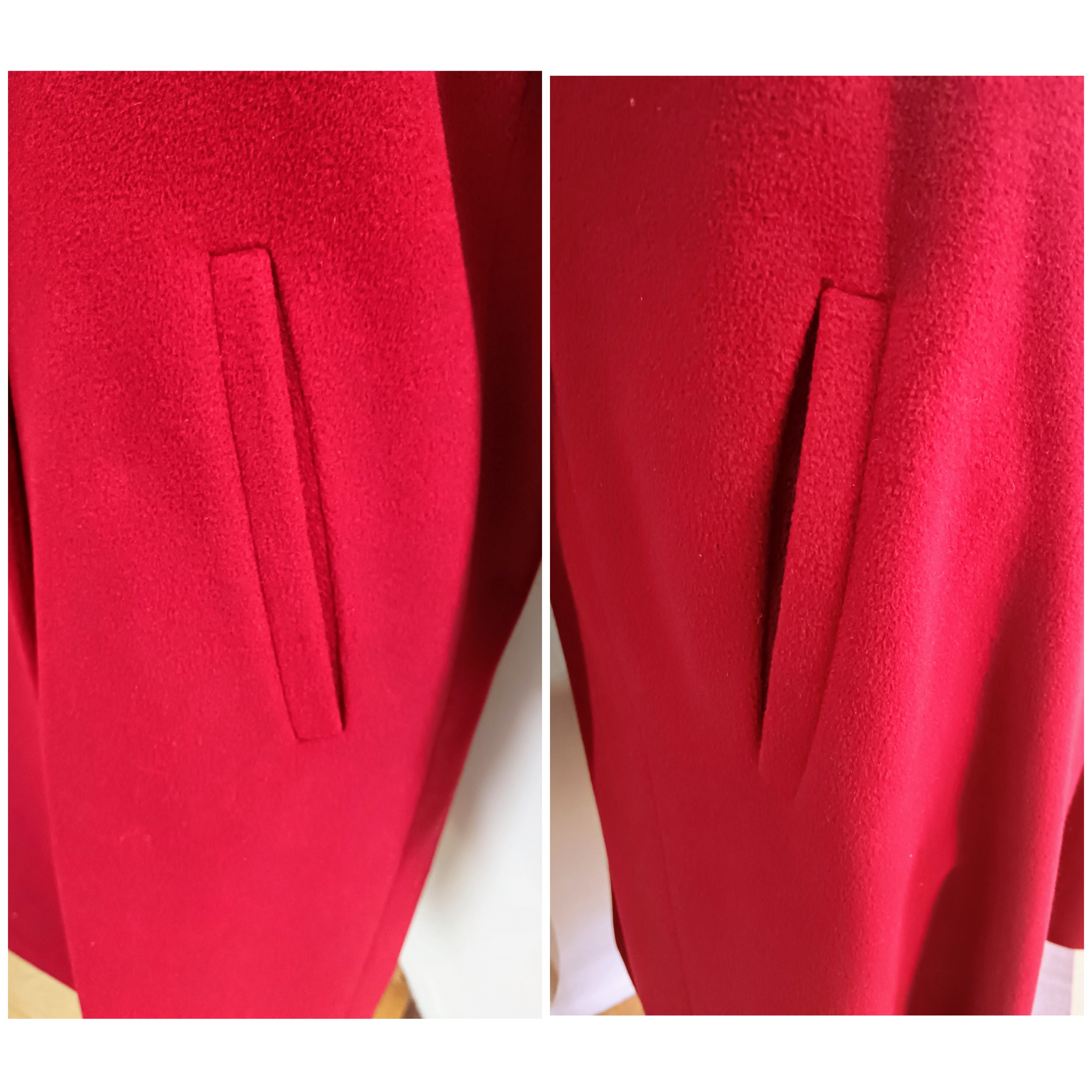 Schneider – Cappotto Donna Doppiopetto Lana Bordeaux
