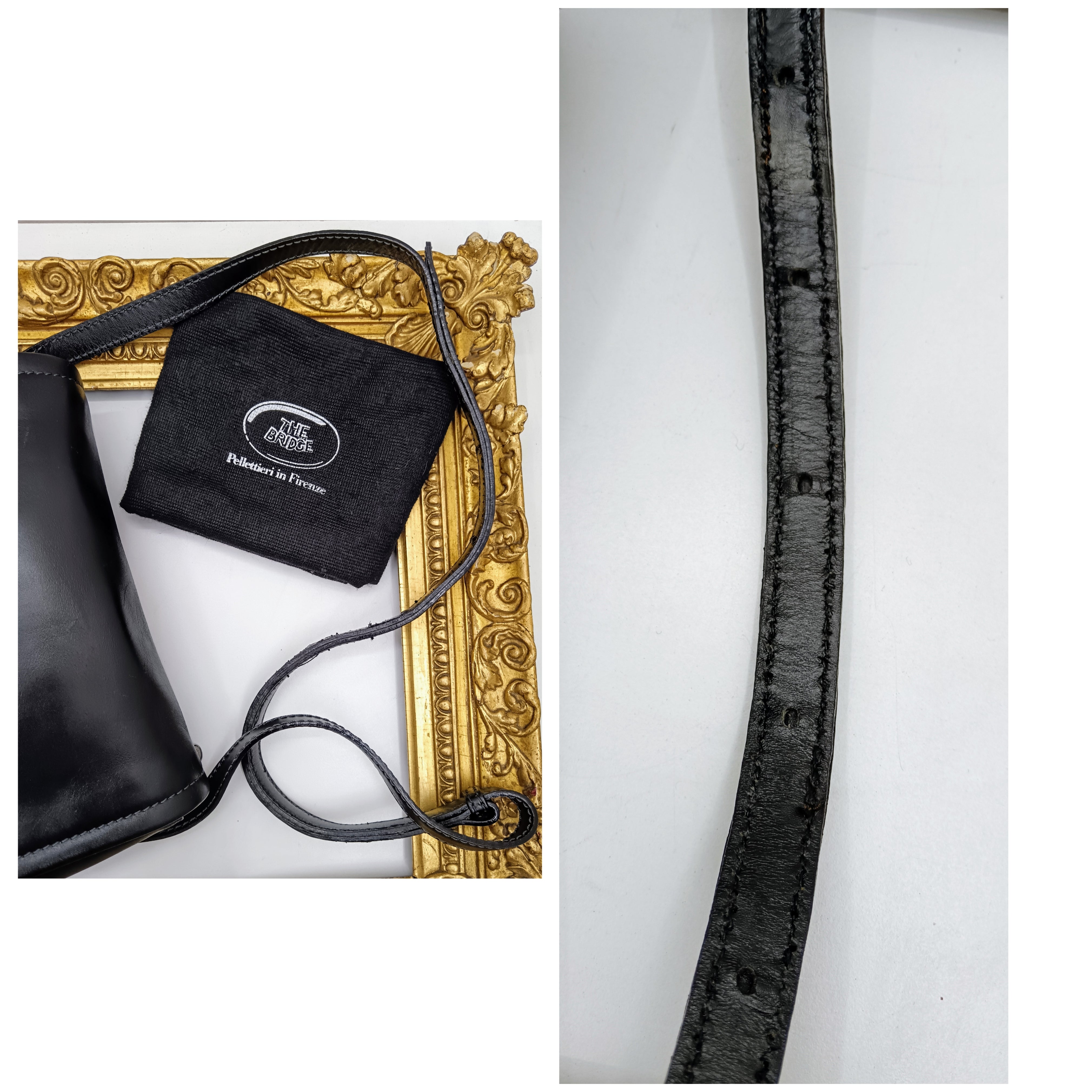 The Bridge – Camera Bag Postina Tracolla Linea Story in Pelle Nera
