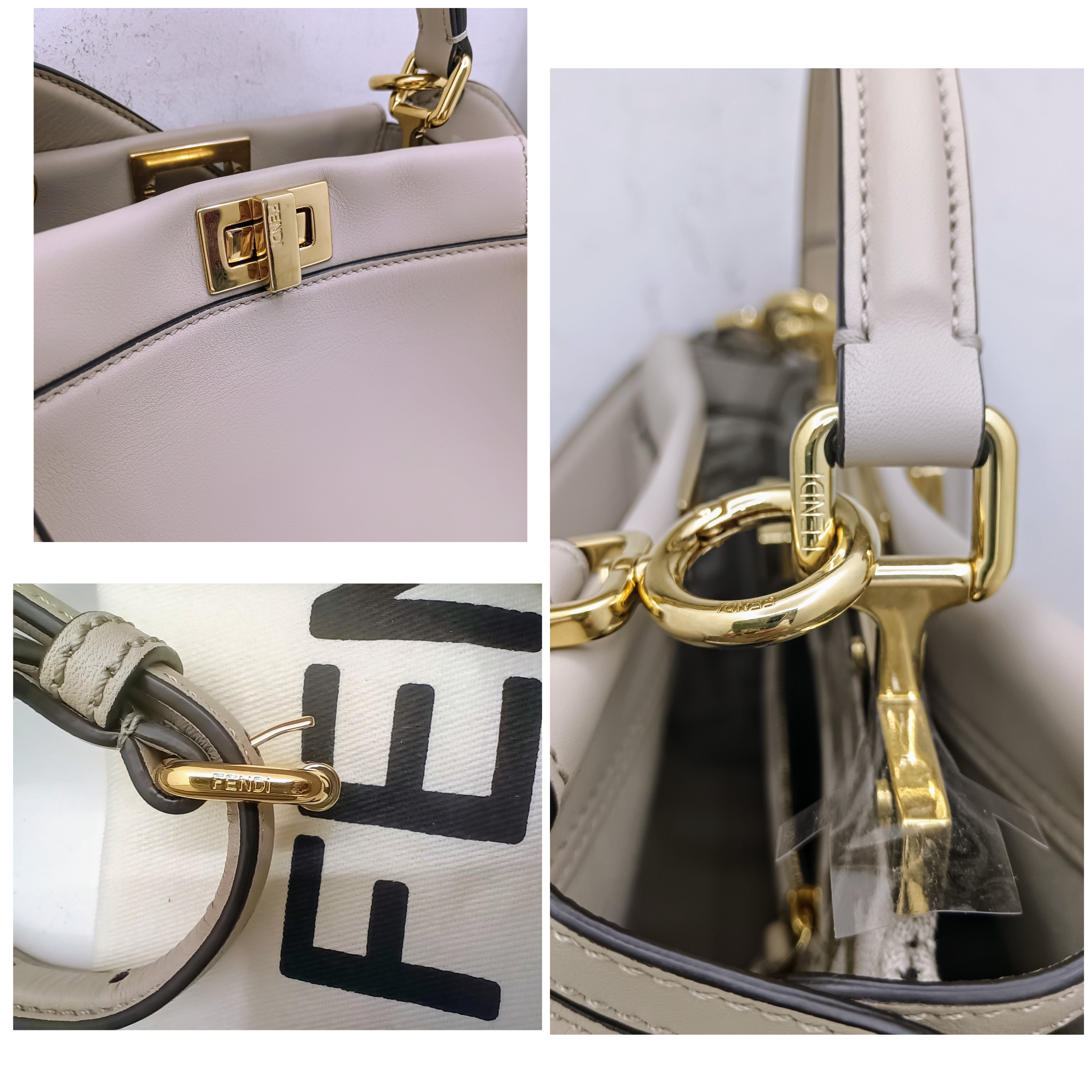 Fendi – Peekaboo Mini in Pelle Beige