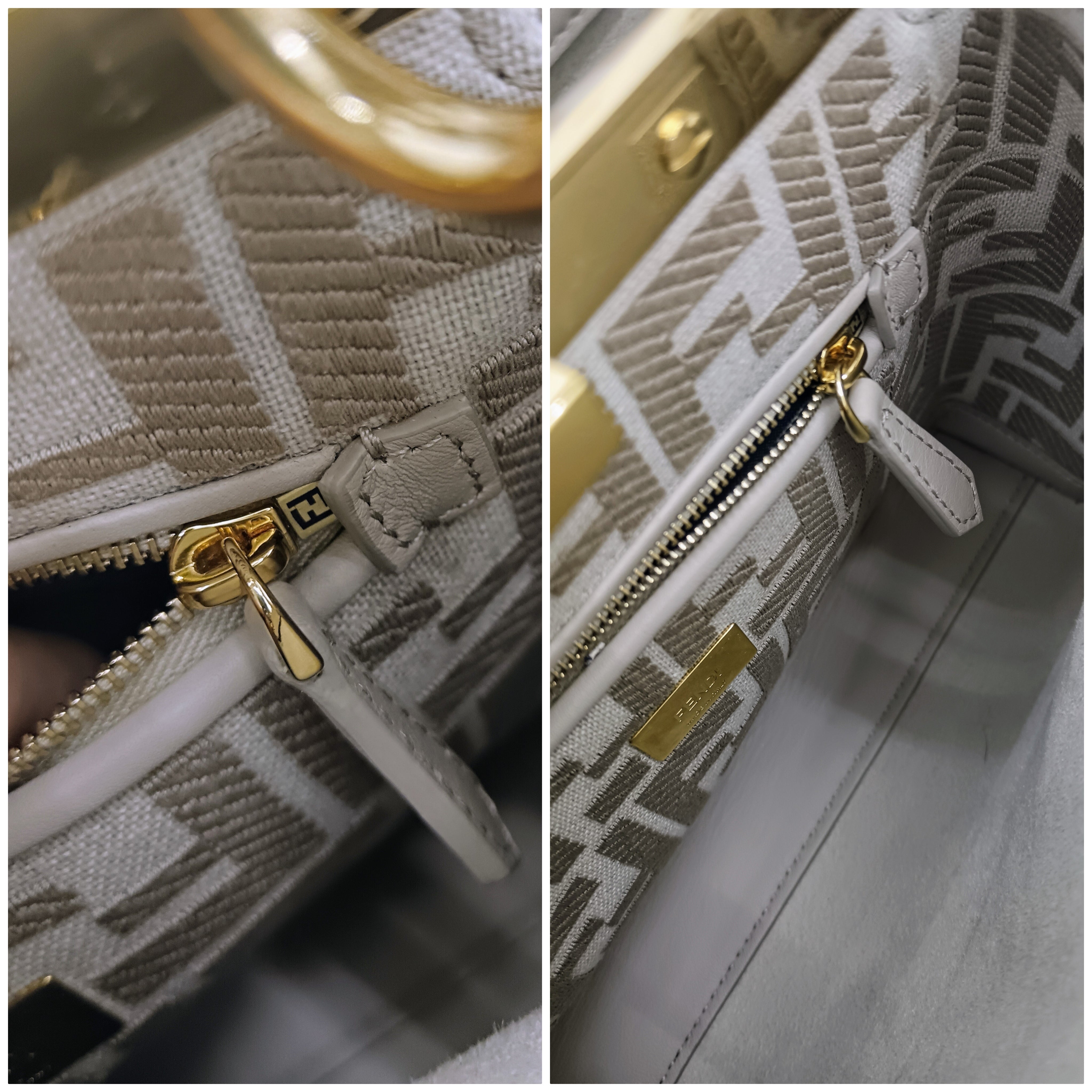 Fendi – Peekaboo Mini in Pelle Beige