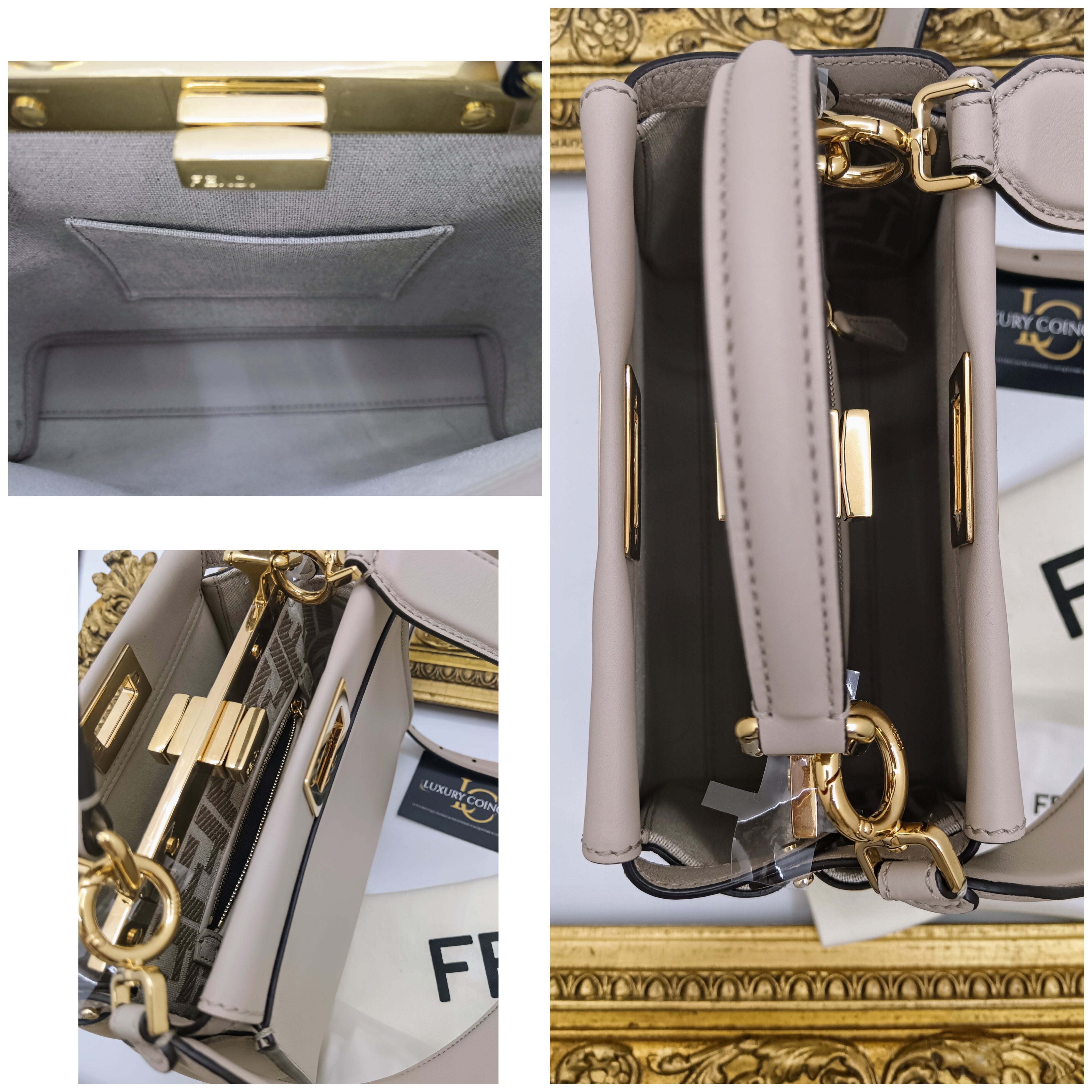 Fendi – Peekaboo Mini in Pelle Beige
