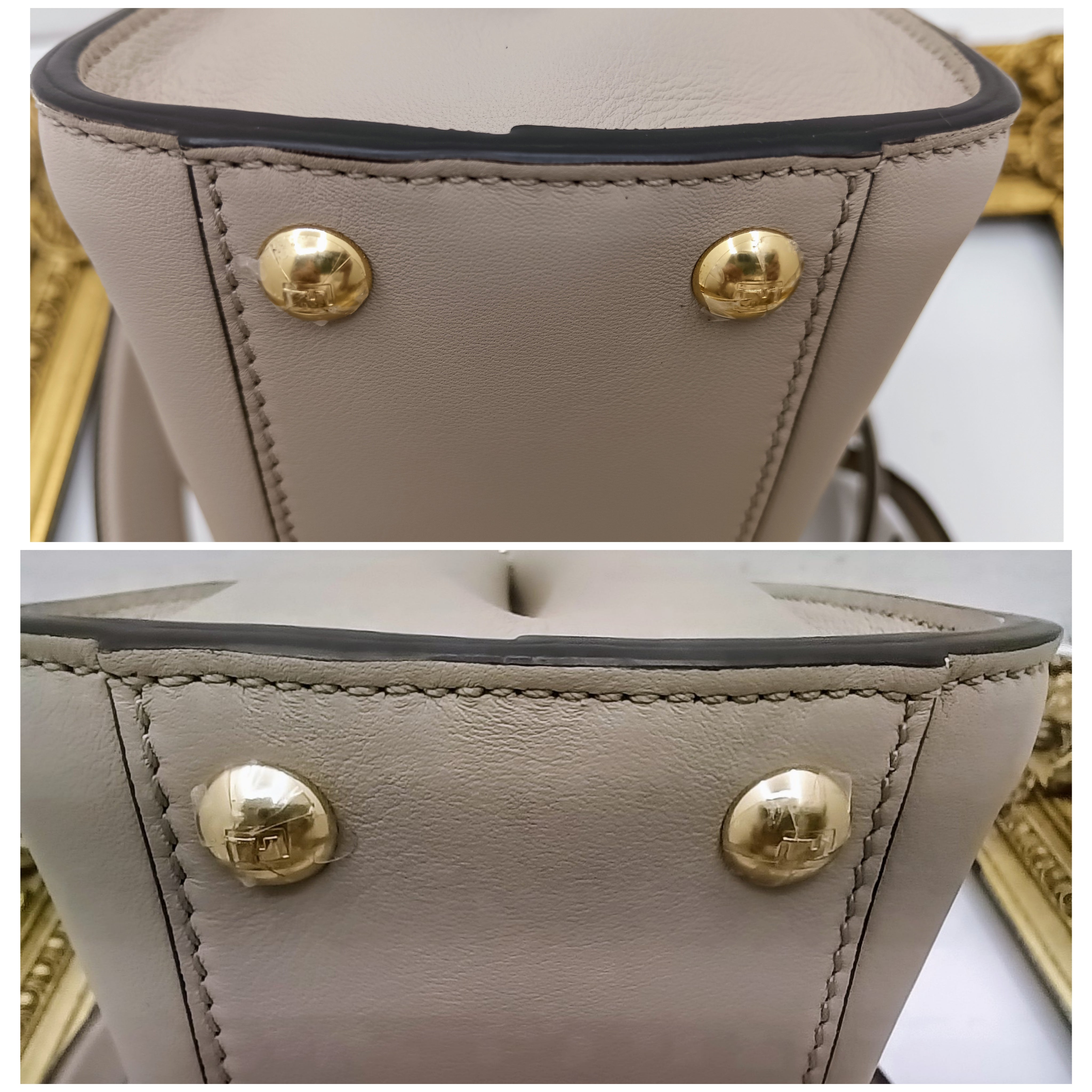 Fendi – Peekaboo Mini in Pelle Beige