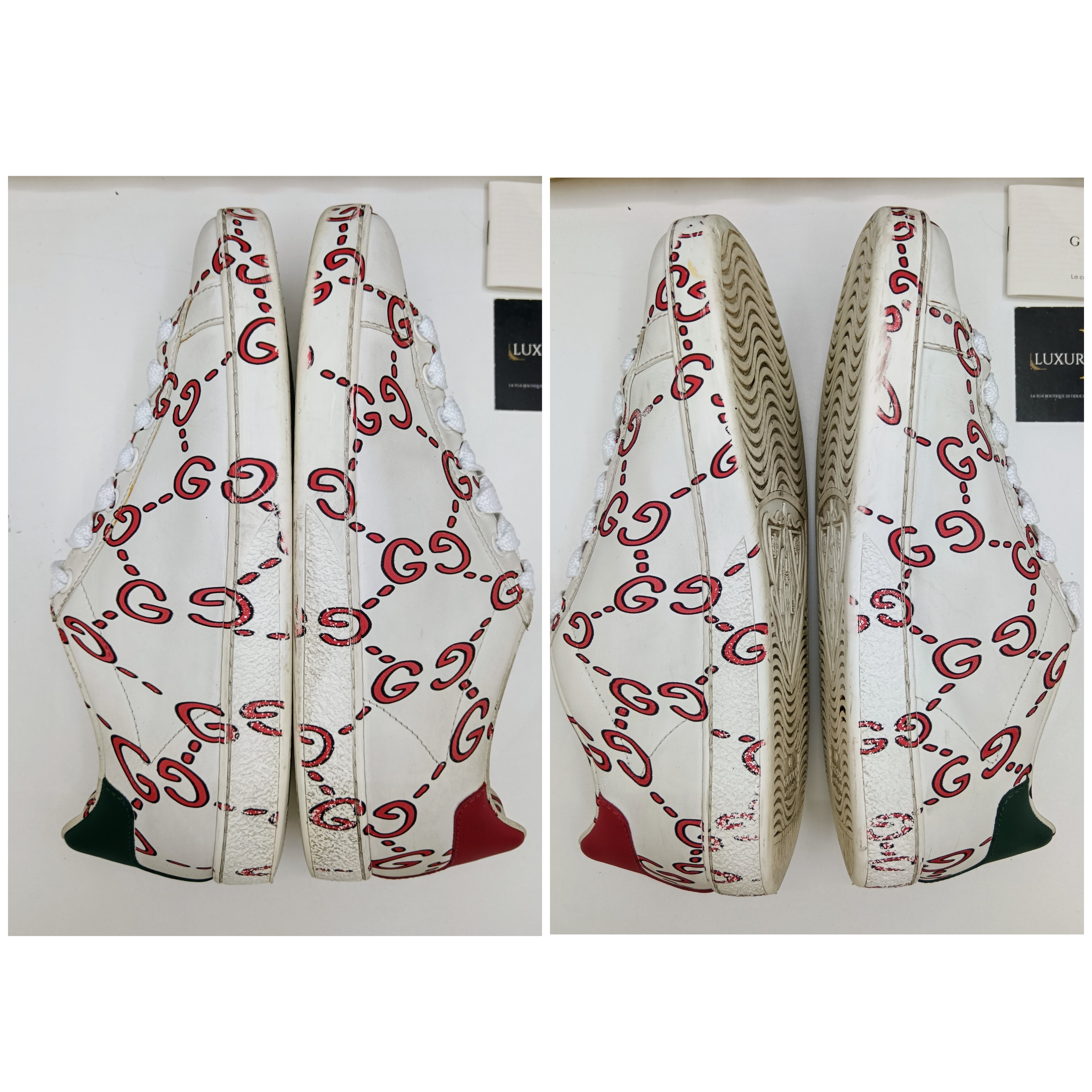 Gucci – Sneakers Ace Apollo Big Logo Pelle Bianca Edizione Limitata
