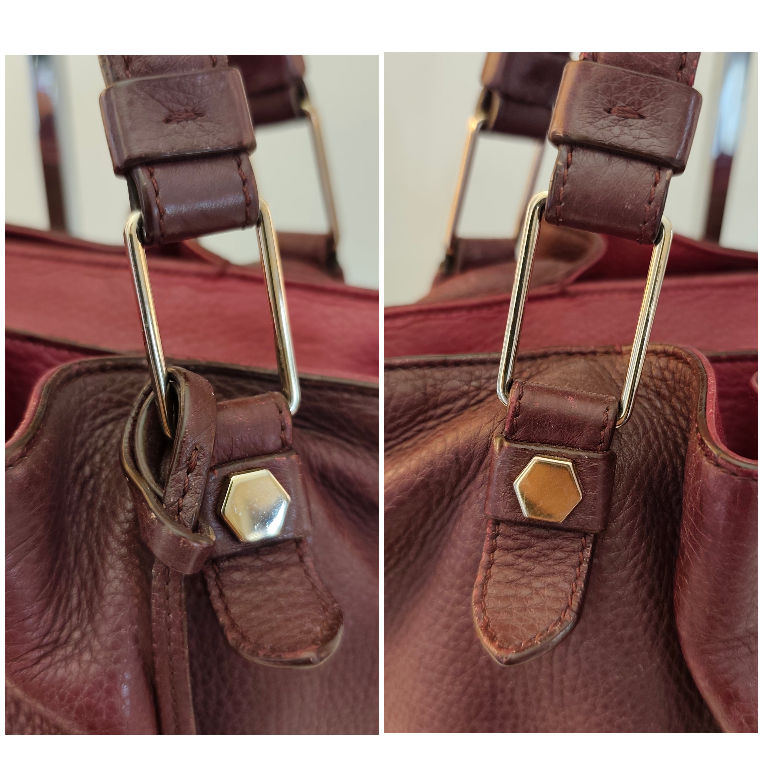 Tod's - Borsa a Spalla Tote Bag in Pelle Bordeaux