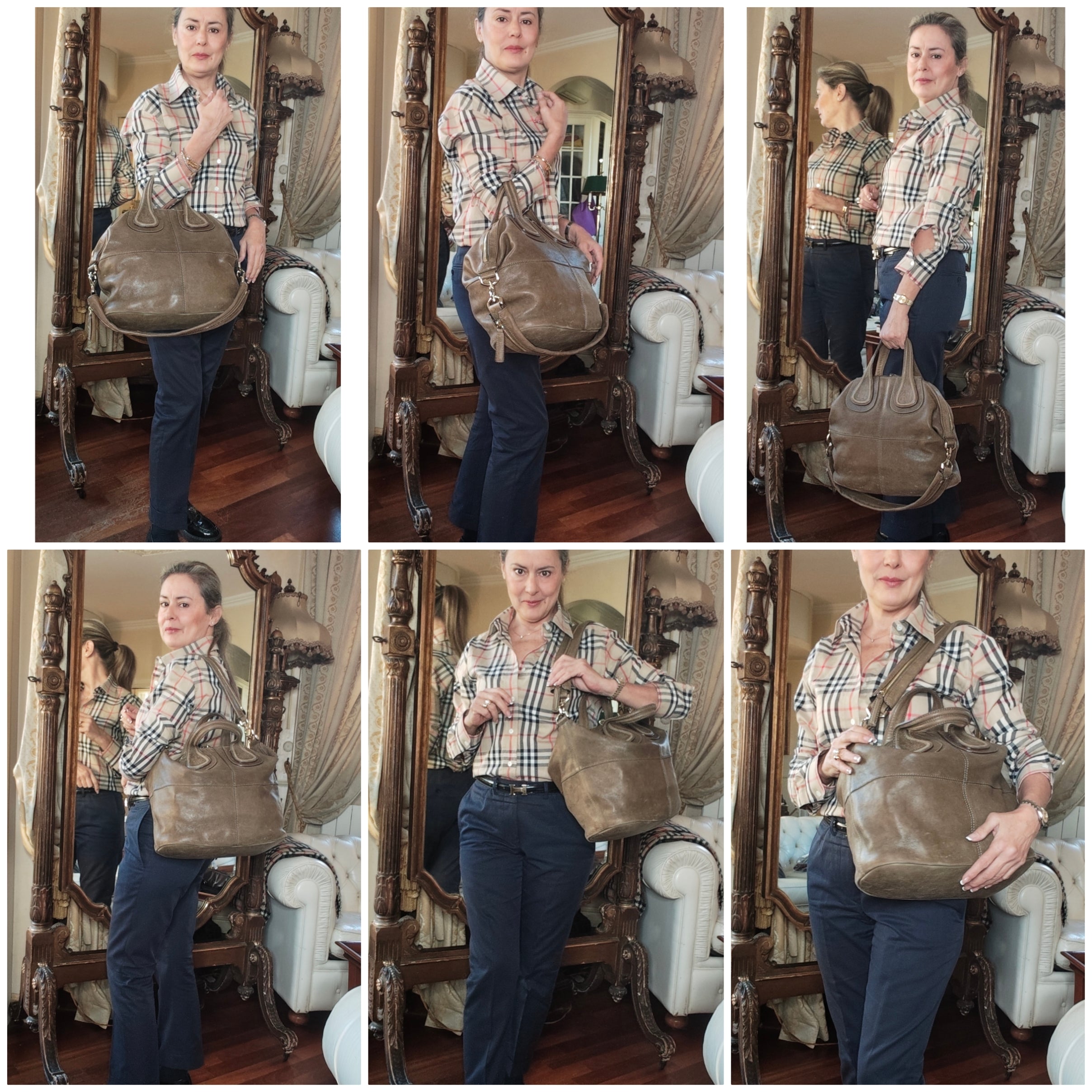 Givenchy - Nightingale Borsa Tote in Pelle Kaki