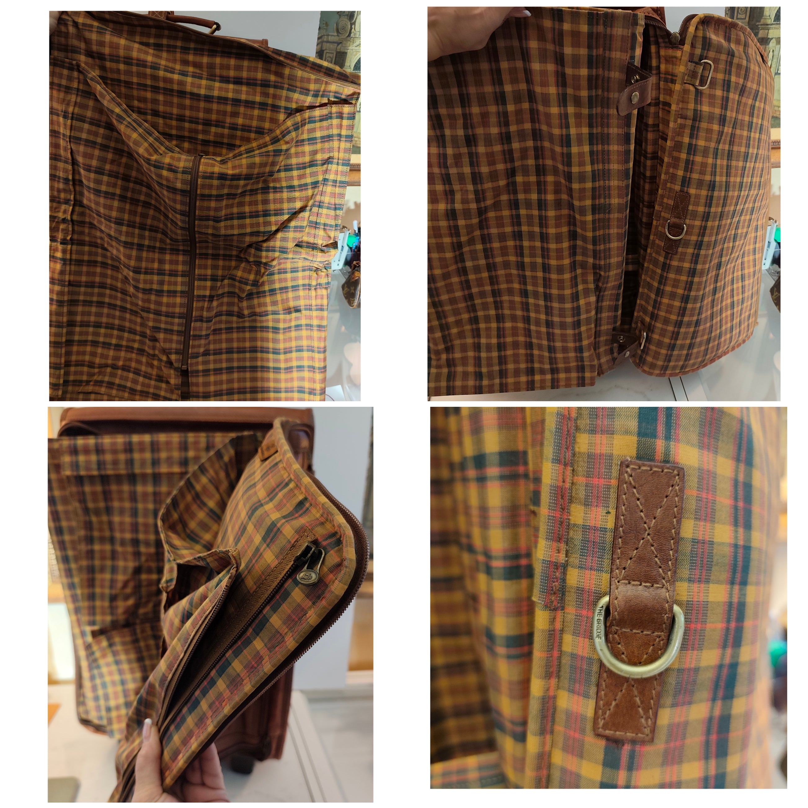 The Bridge - Trolley Valigia Rigida in Pelle Linea Story Doppia Portabilità