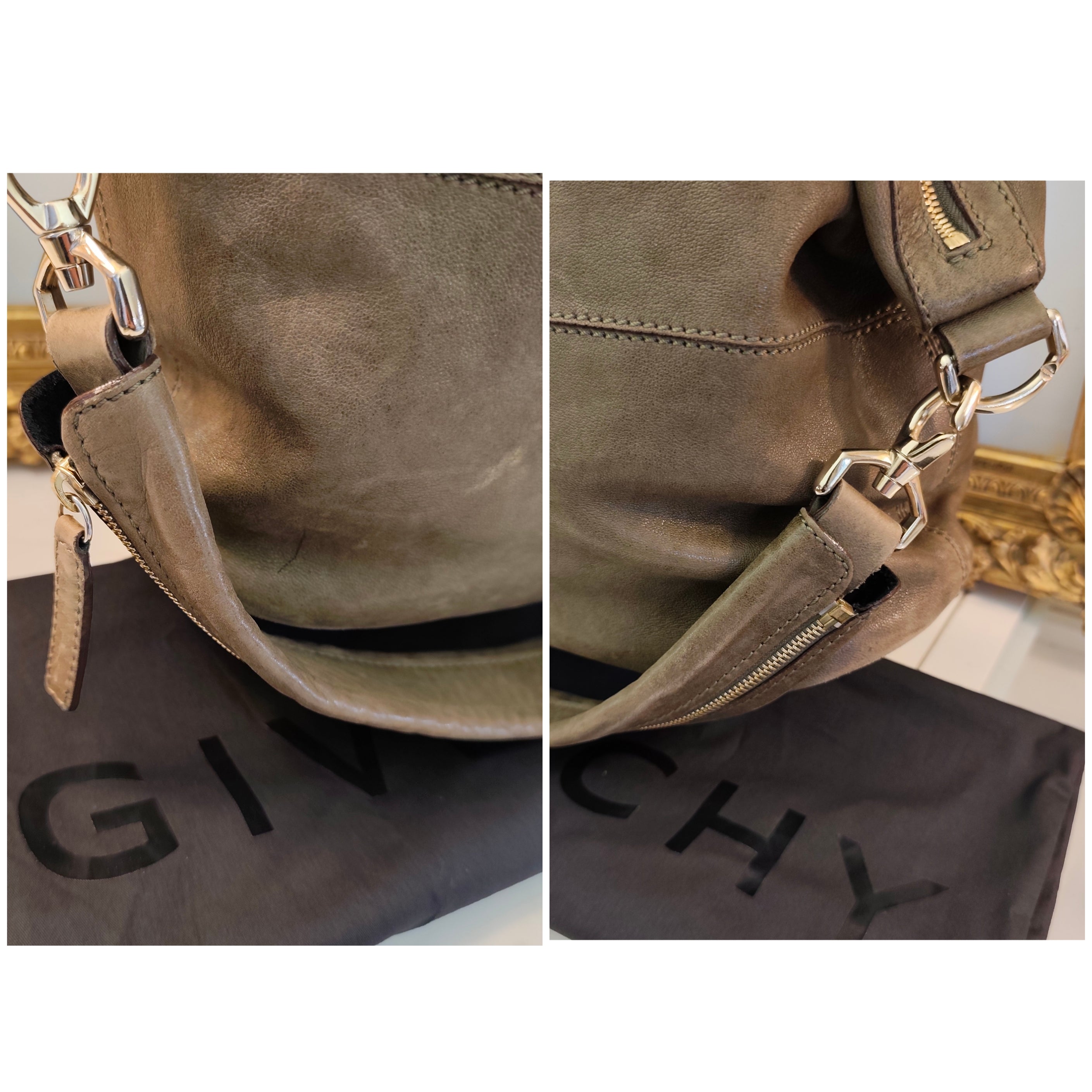 Givenchy - Nightingale Borsa Tote in Pelle Kaki