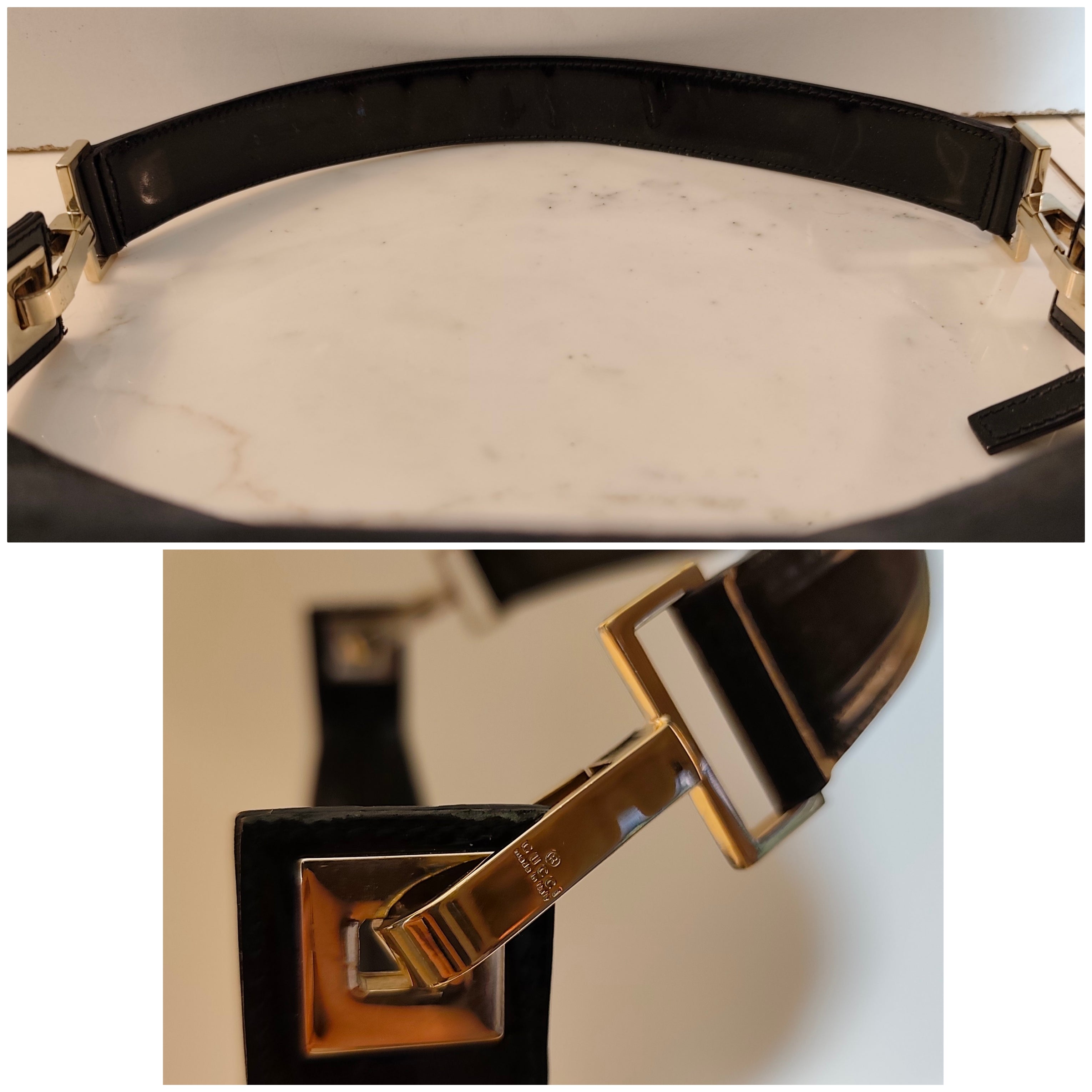 Gucci - Jackie Hobo Bag in Canvas GG Nero e Dettagli in Pelle Lucida